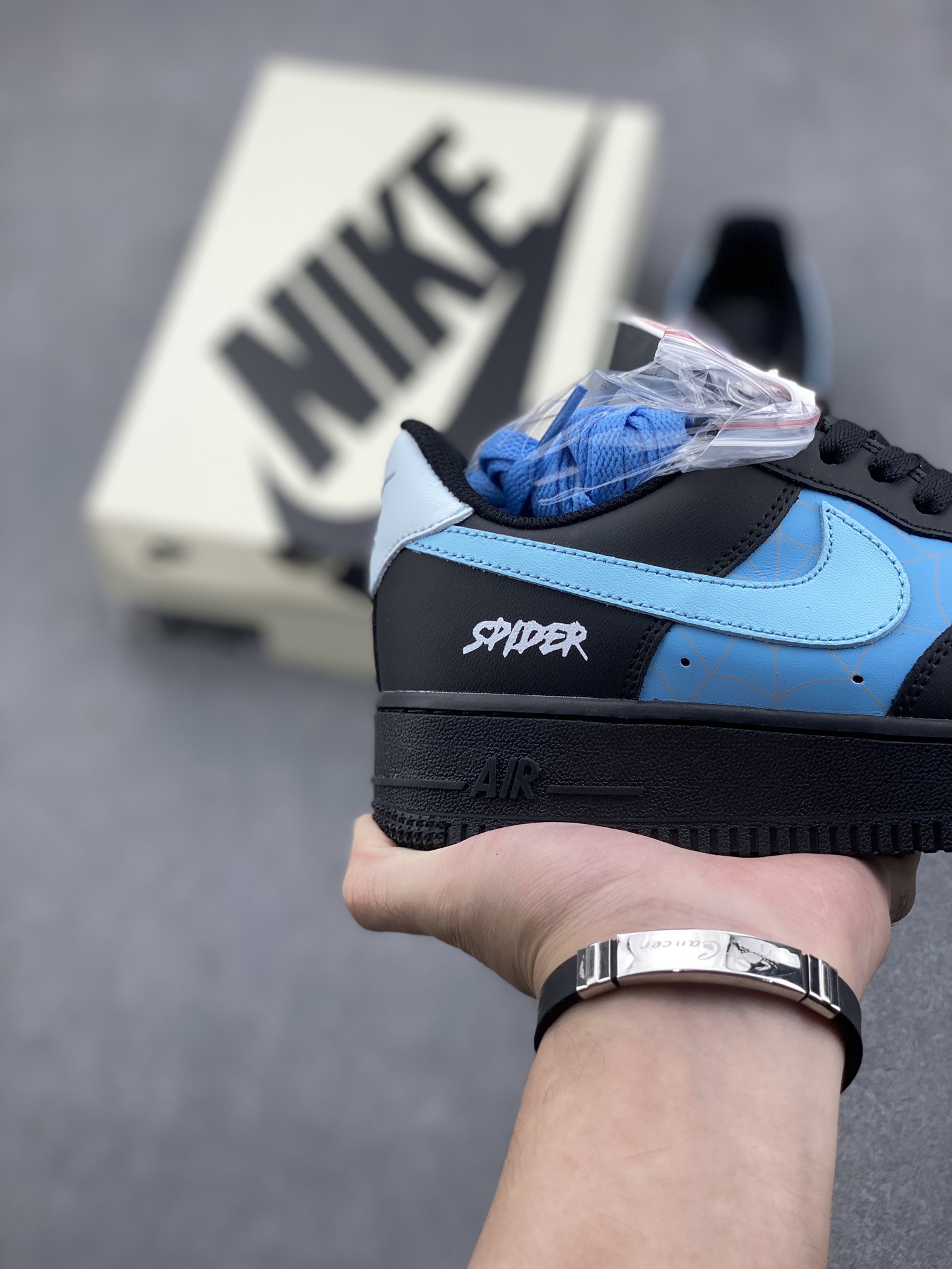 Nike Air Force 1 '07 Low Spiderman Blue Black Casual Sneakers 6 i1731183231 4206 5