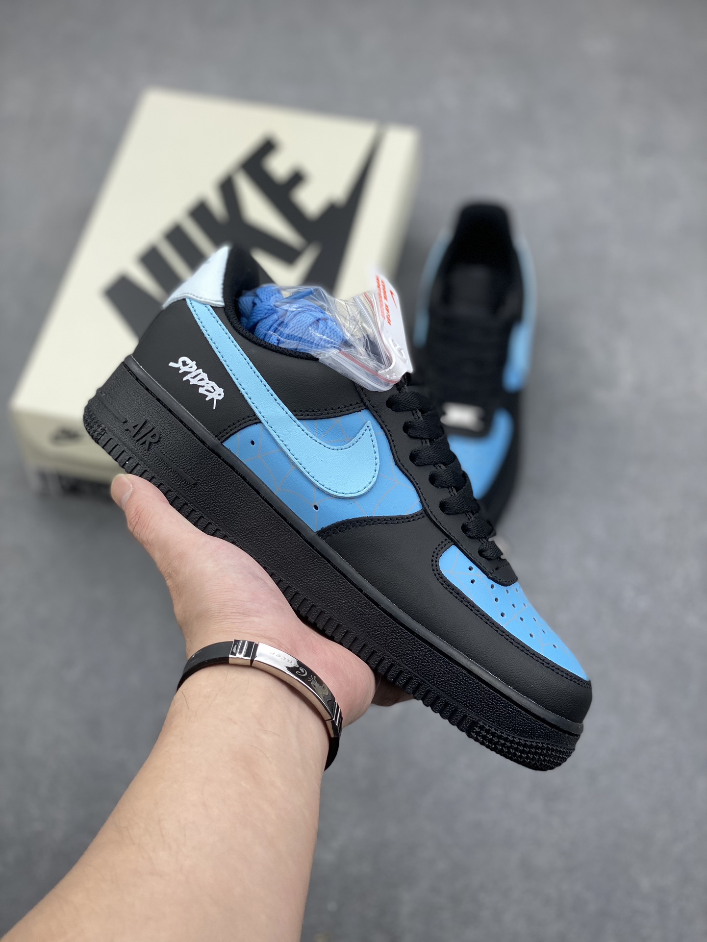 Nike Air Force 1 '07 Low Spiderman Blue Black Casual Sneakers 2 i1731183231 8740 2