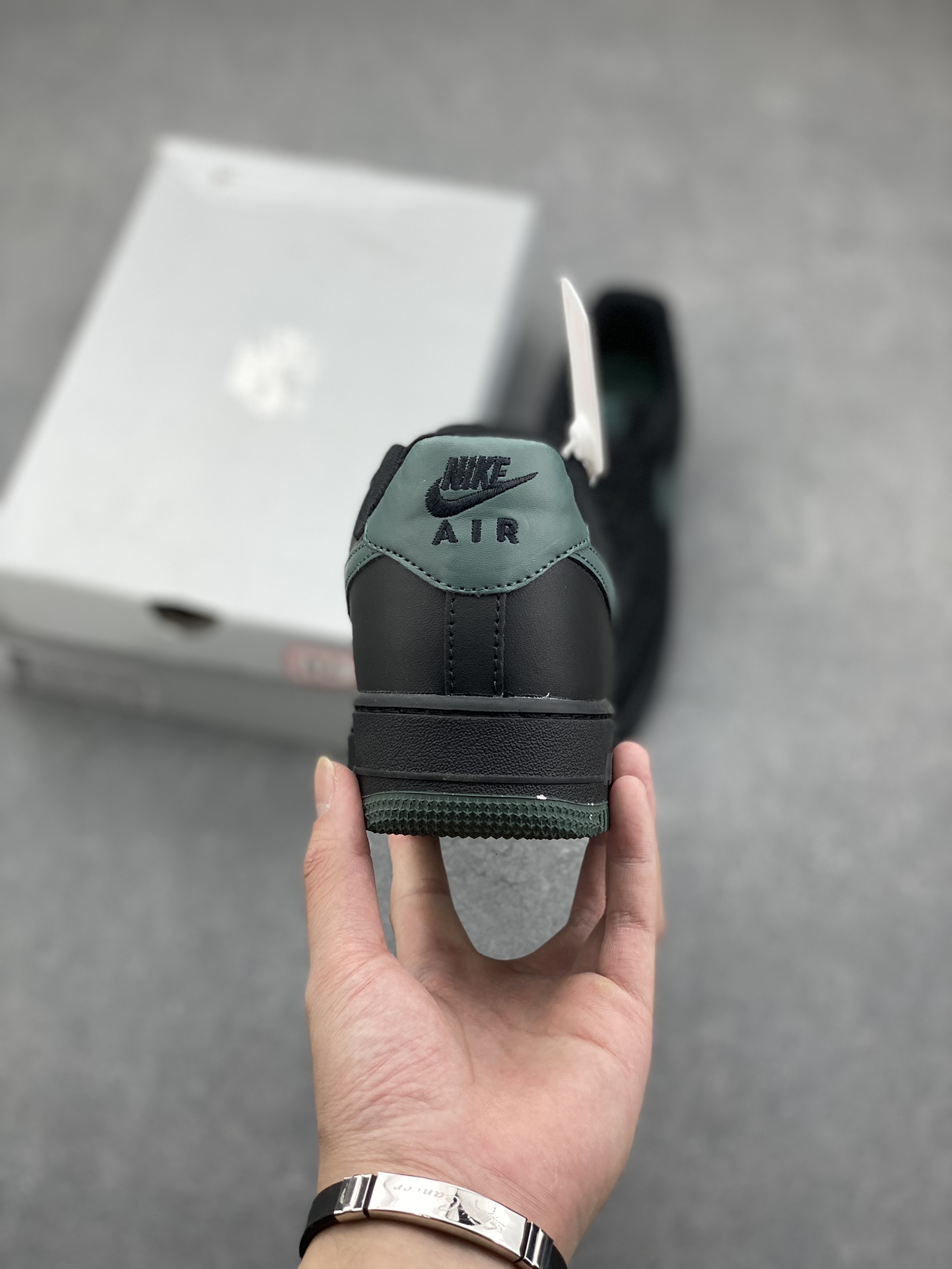 Nike Air Force 1 Black/Green (FJ4146-001) - Original Version with Air Cushioning 5 i1731183272 5447 0