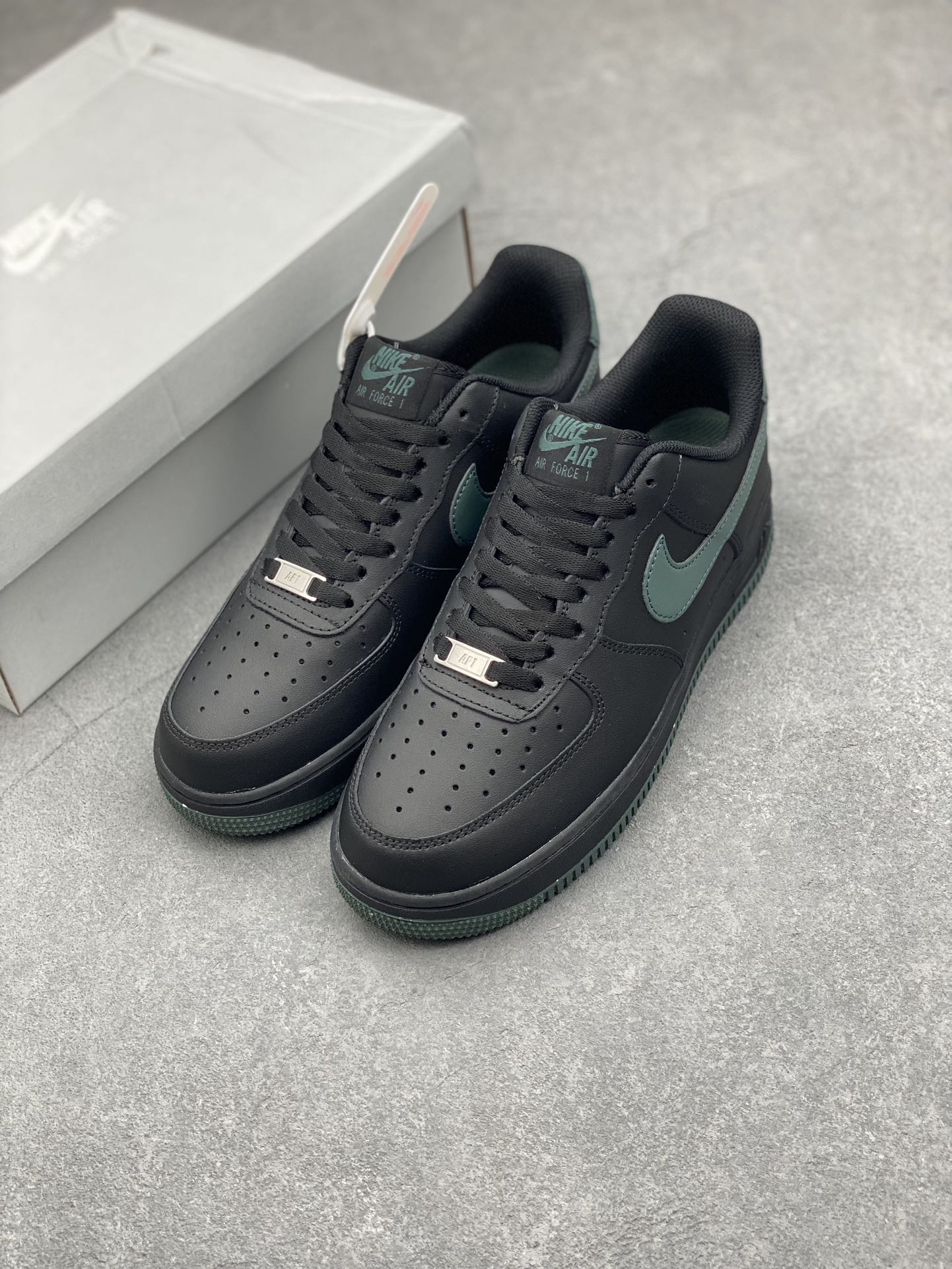 Nike Air Force 1 Black/Green (FJ4146-001) - Original Version with Air Cushioning 9 i1731183273 6229 5