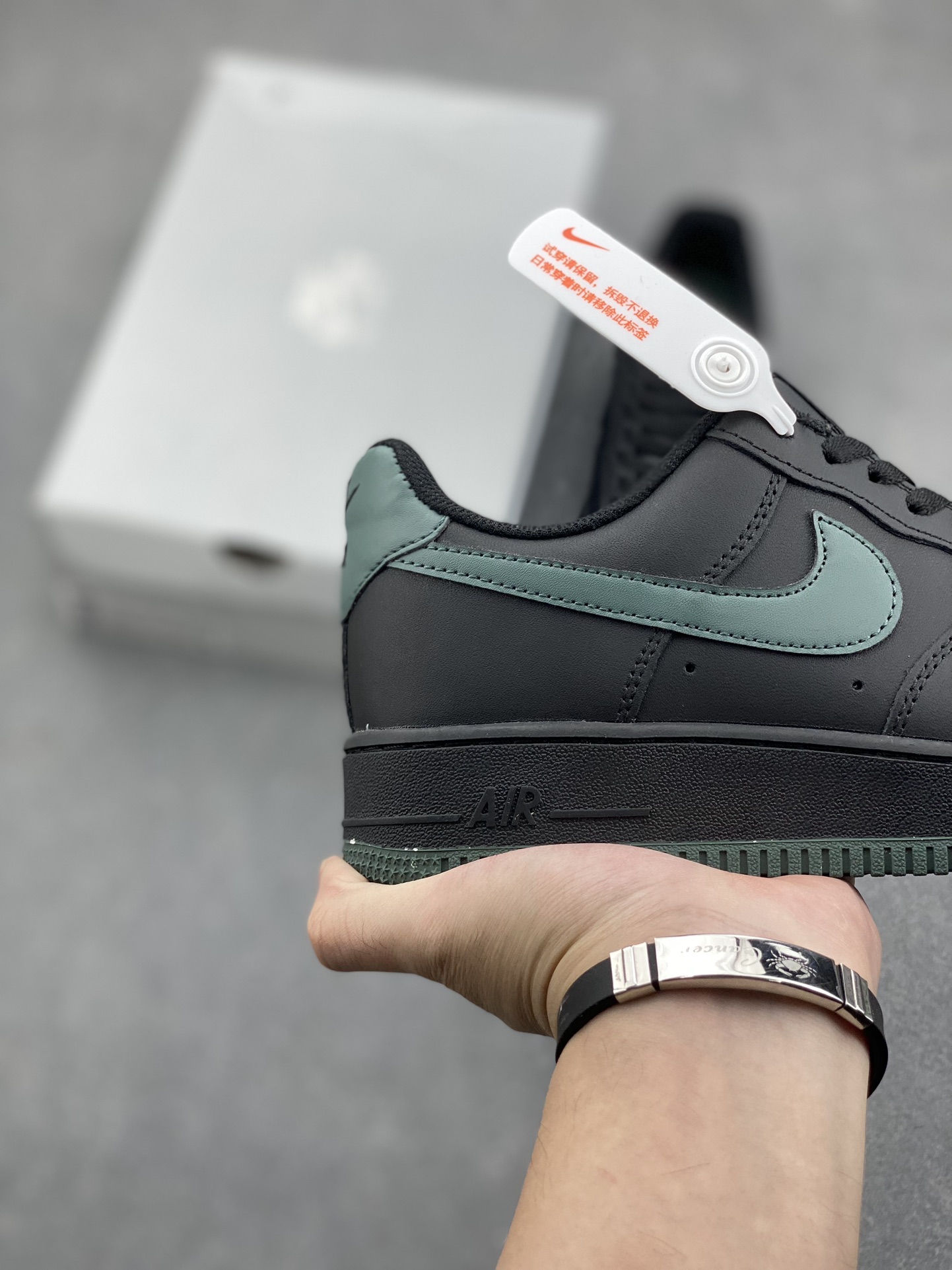Nike Air Force 1 Black/Green (FJ4146-001) - Original Version with Air Cushioning 6 i1731183273 8178 8