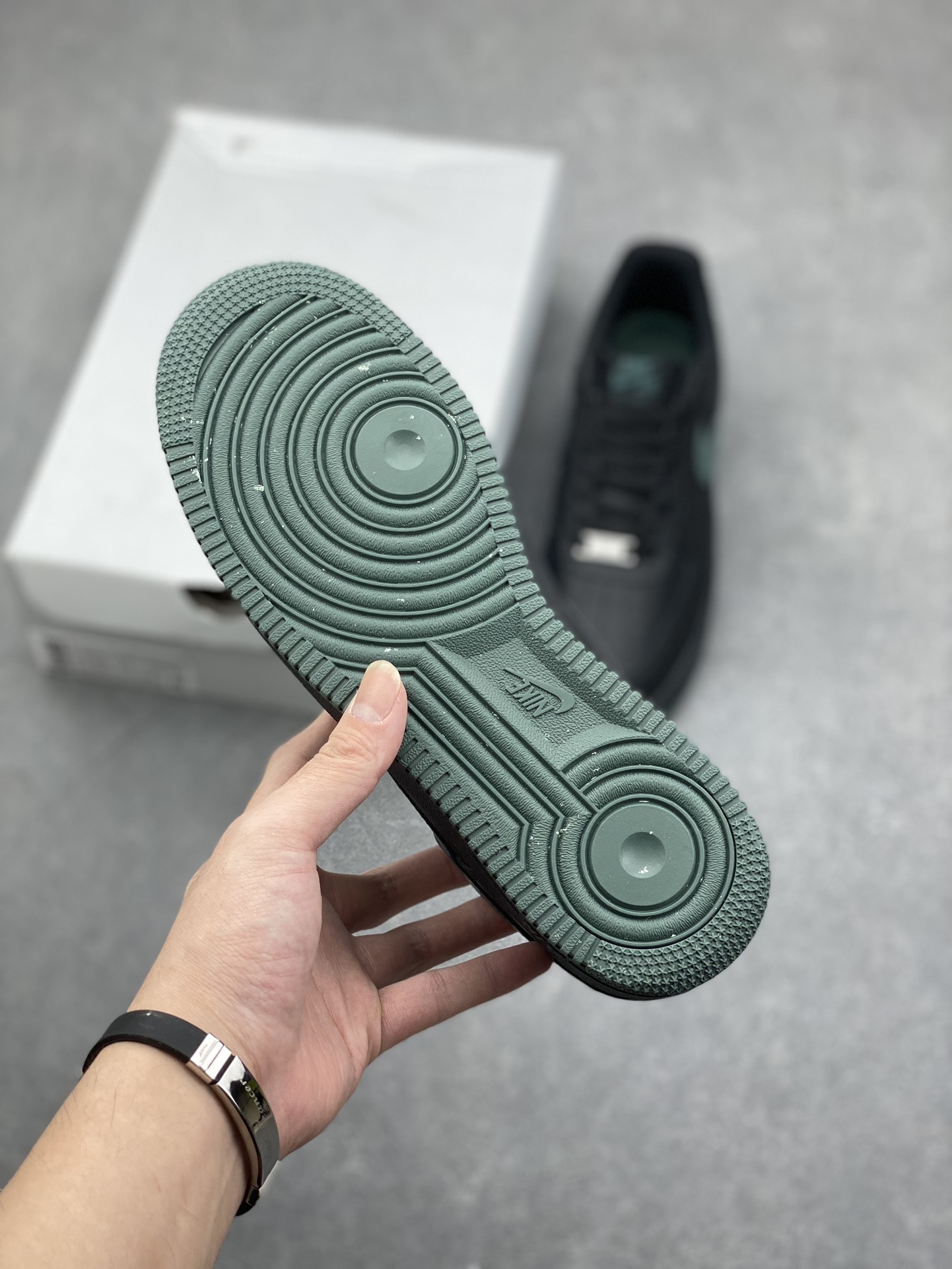 Nike Air Force 1 Black/Green (FJ4146-001) - Original Version with Air Cushioning 7 i1731183273 9561 6