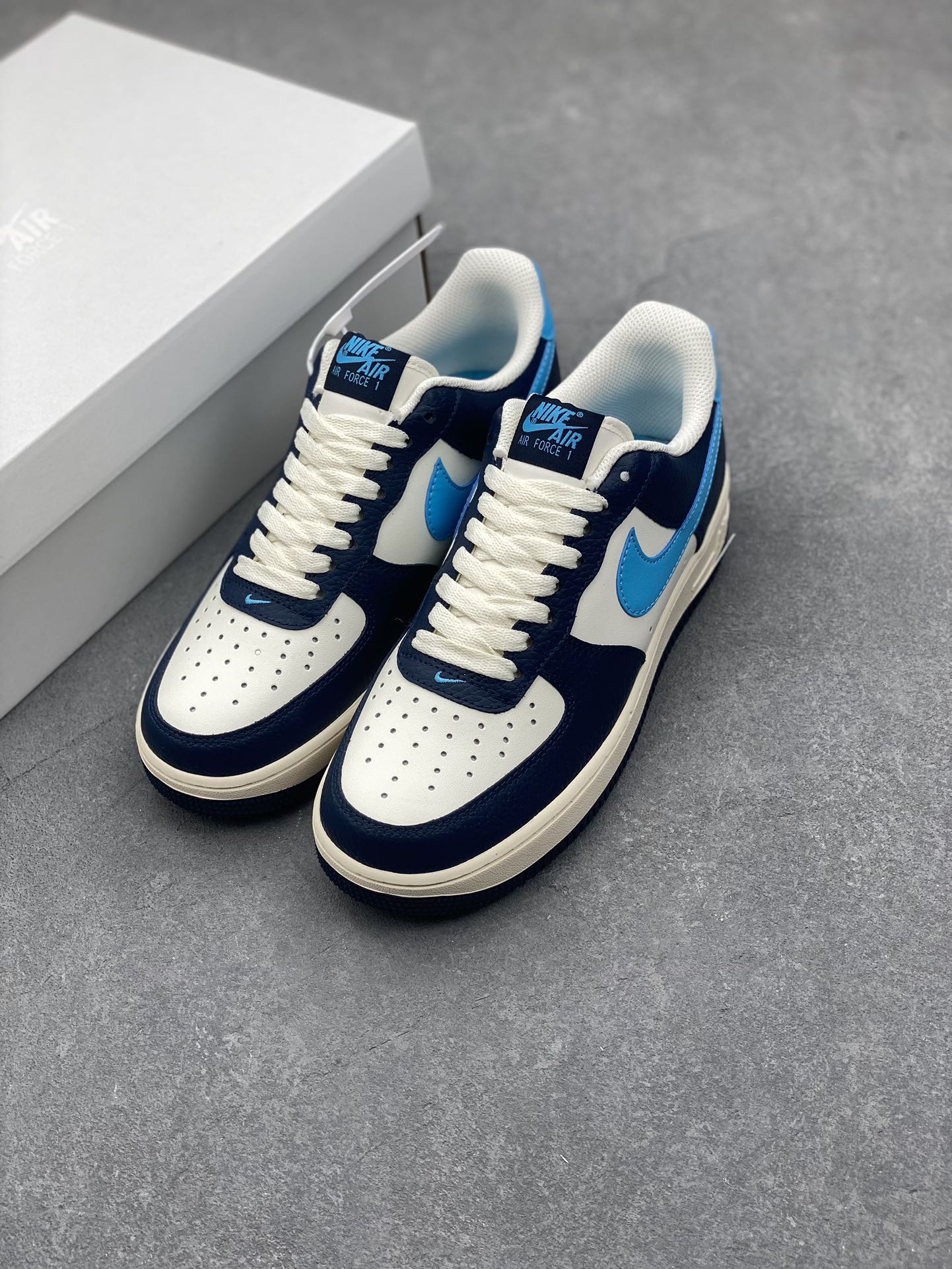 Nike Air Force 1 '07 Low-Top Sneakers - Navy/Blue - HJ9291-478 - All Sizes 9 i1731297659 1461 1