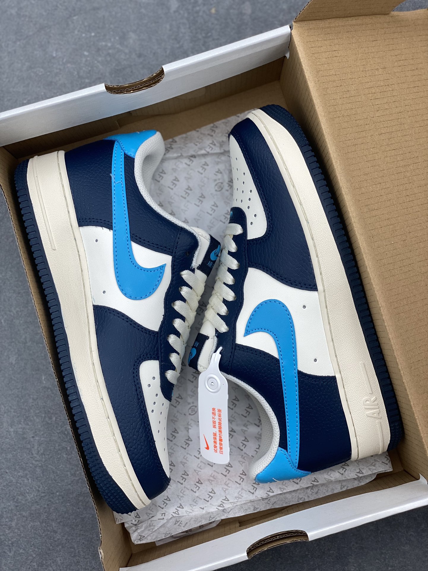 Nike Air Force 1 '07 Low-Top Sneakers - Navy/Blue - HJ9291-478 - All Sizes 10 i1731297659 396 5