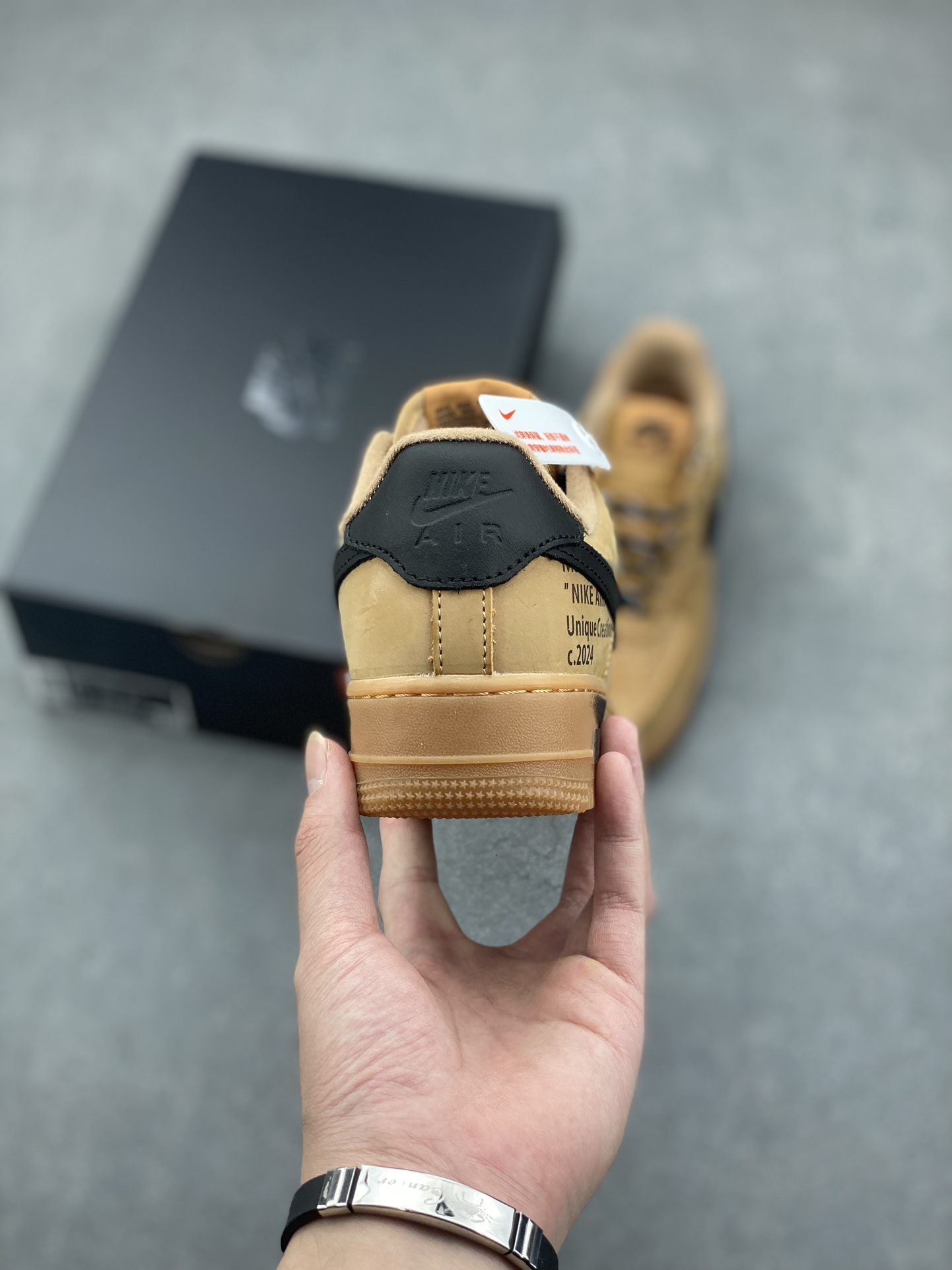 Nike Air Force 1 Low '07 Tan/Black Leather Casual Sneakers CJ9179-200 5 i1731297741 4811 0