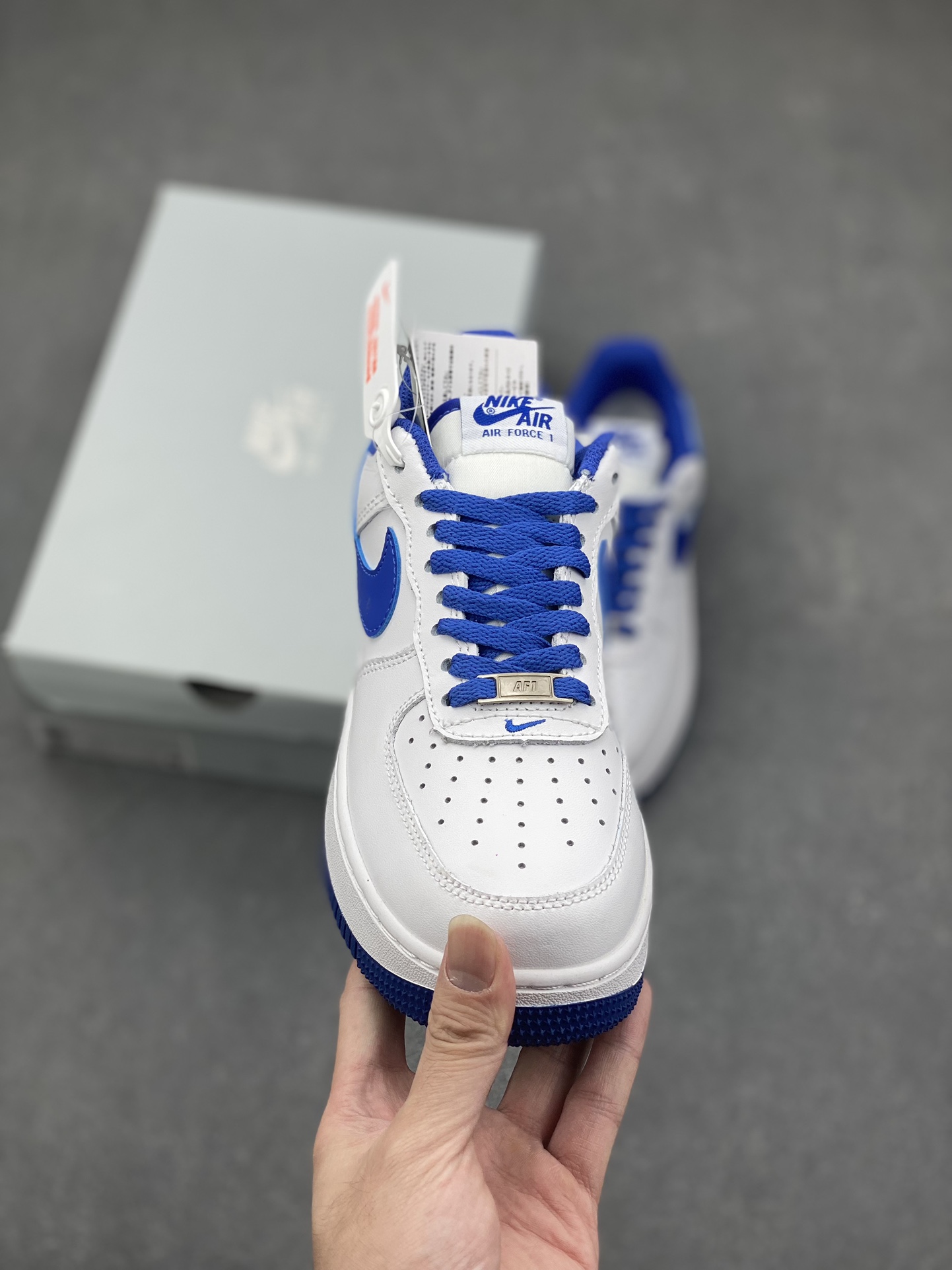 Nike Air Force 1 Low: White/Royal Blue - Iconic Style, All-Day Comfort 3 i1731298537 730 0