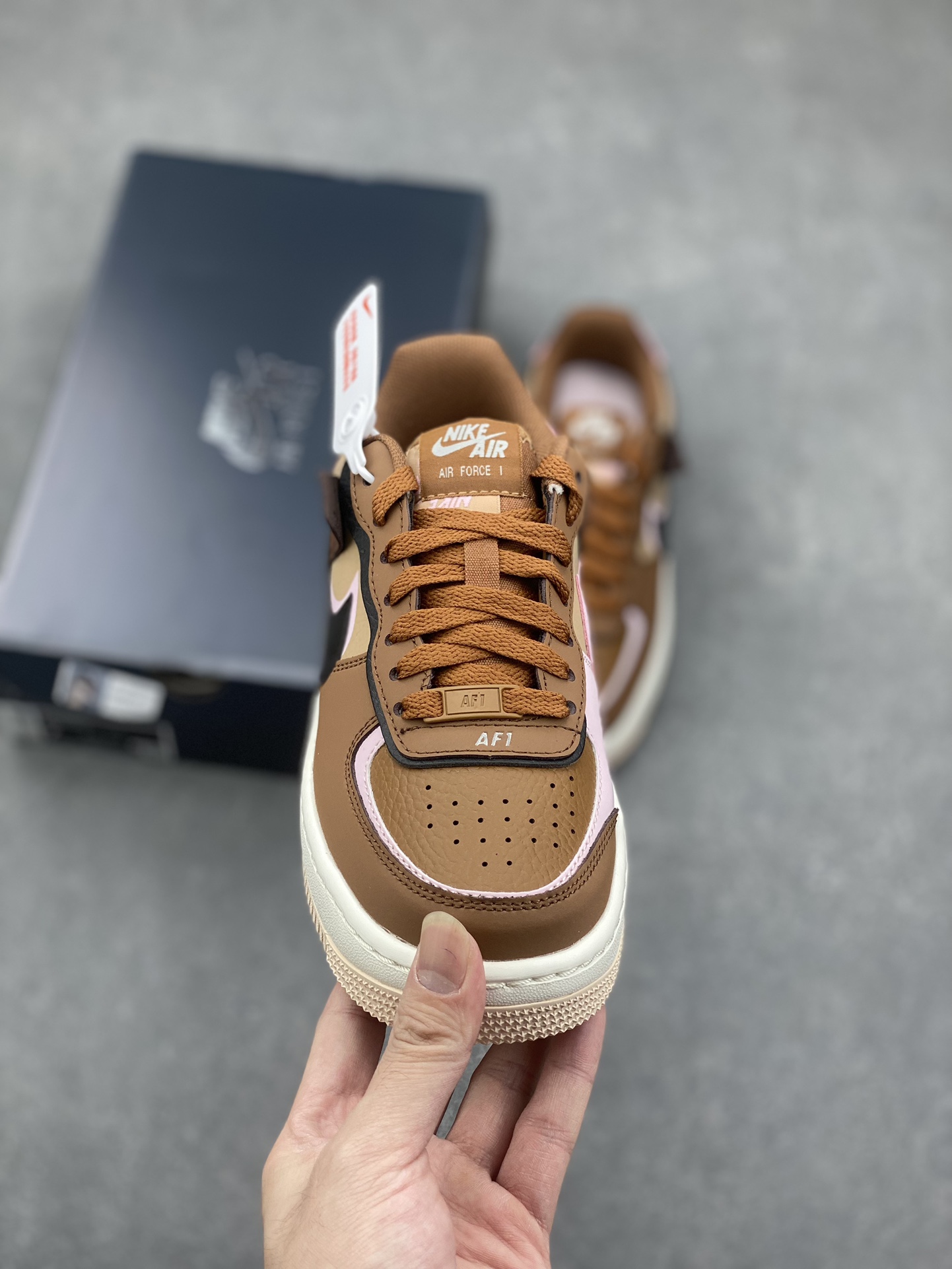 Nike Air Force 1 '07 Low Casual Sneakers - Brown, Black, and Pink 3 i1731431539 1427 0