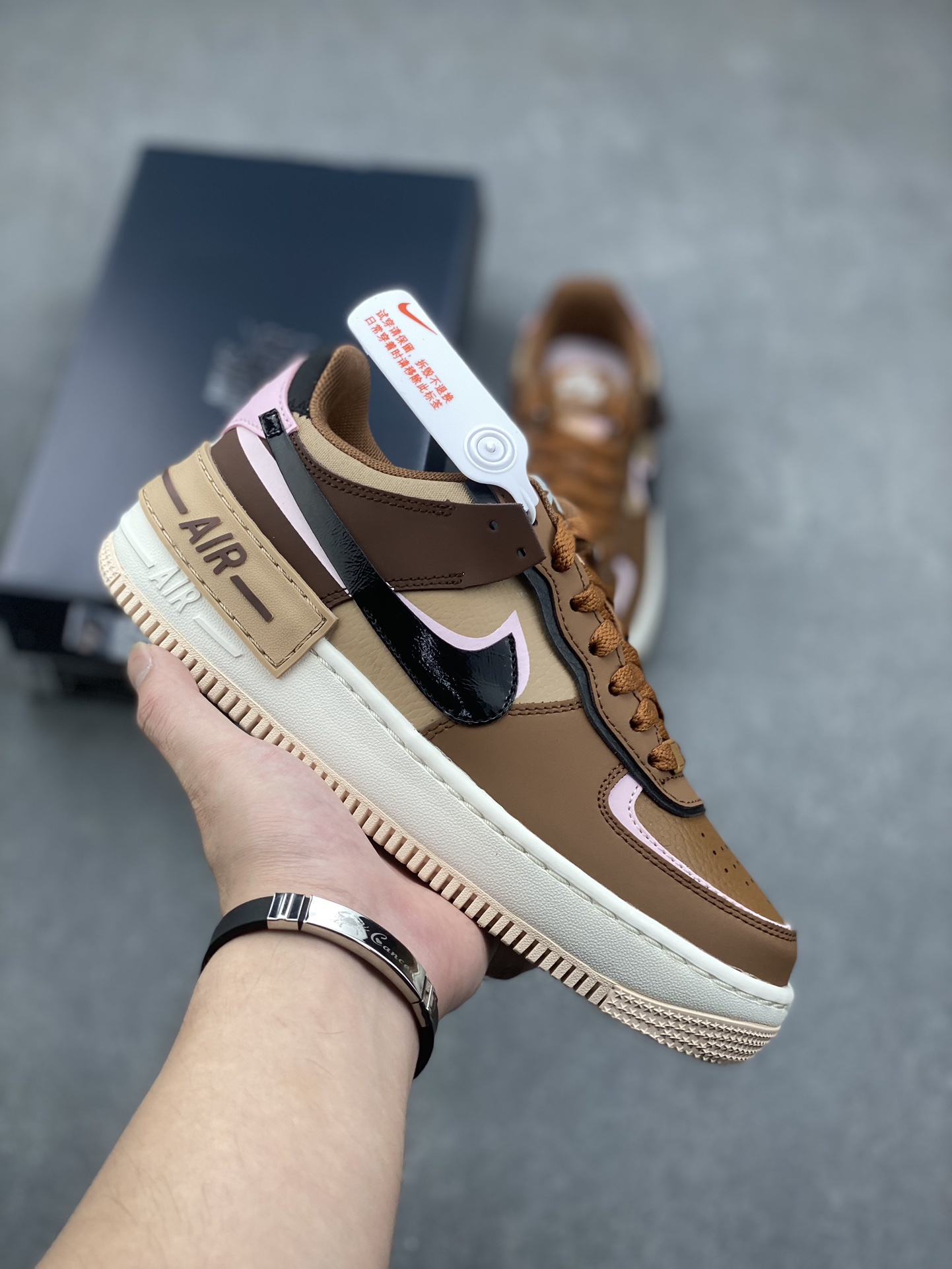 Nike Air Force 1 '07 Low Casual Sneakers - Brown, Black, and Pink 2 i1731431539 1825 5