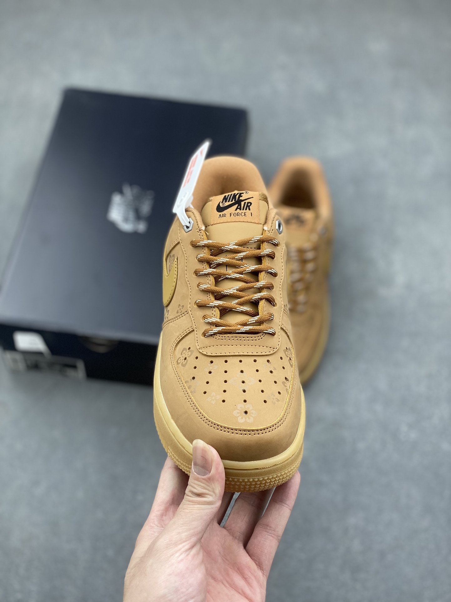 Nike Air Force 1 '07 Low Wheat Print Sneakers - Casual, Comfortable Shoes 3 i1731431614 7477 4