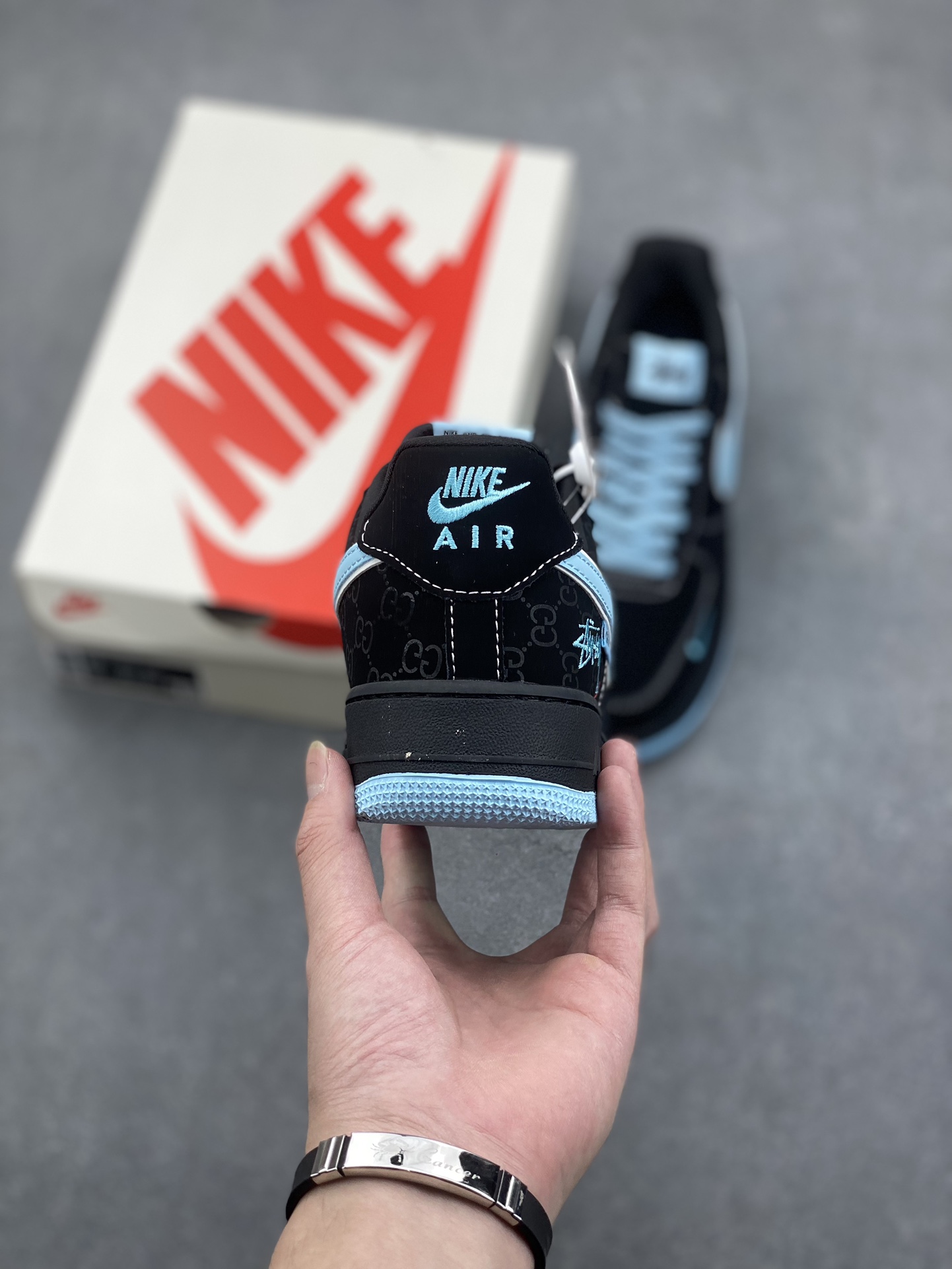 Nike Air Force 1 '07 Low Stussy x Tiffany & Co. Black Sneakers 5 i1731432068 1044 7