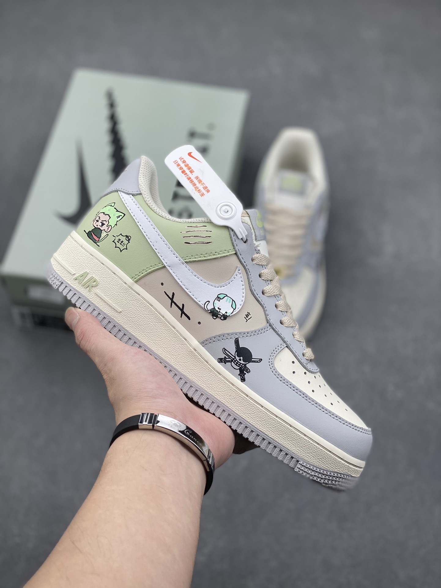 Nike Air Force 1 Low 'Three Blade Flow' One Piece Roronoa Zoro Sneakers 2 i1731432331 2870 4