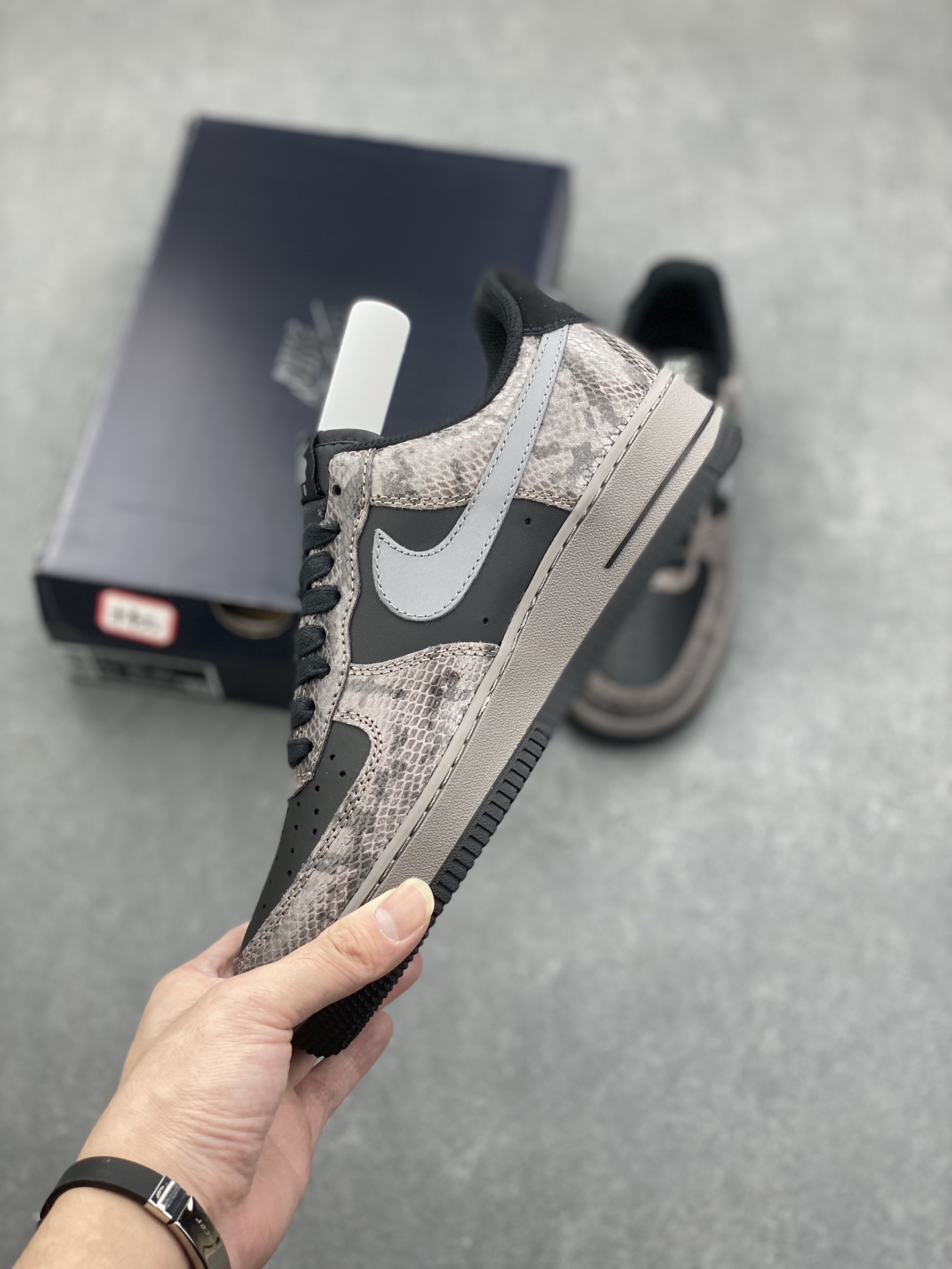 Nike Air Force 1 Low HF2898-001 - Low-Top Sneakers, Gray/Black, All Sizes 4 i1731516672 4124 8