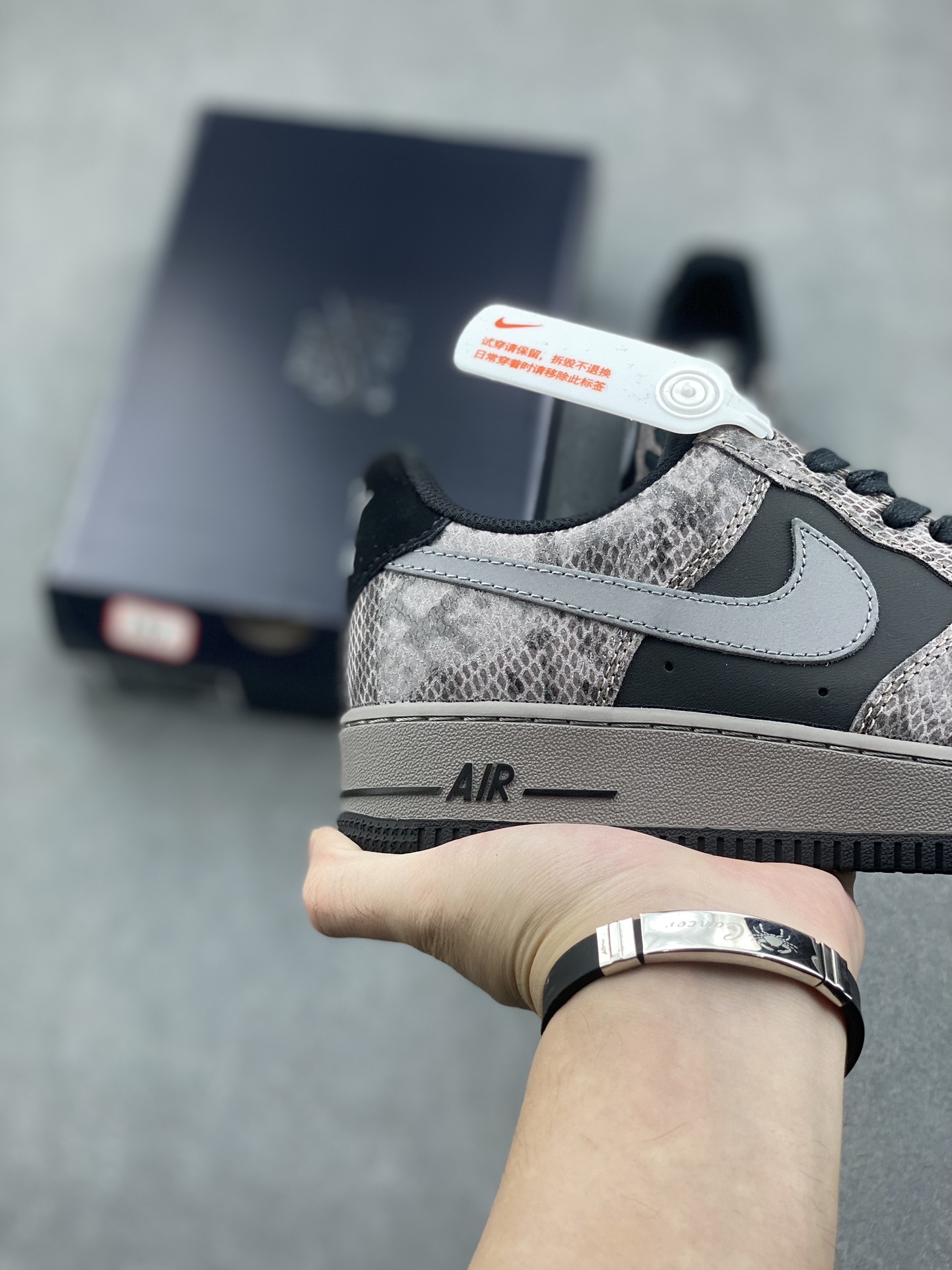 Nike Air Force 1 Low HF2898-001 - Low-Top Sneakers, Gray/Black, All Sizes 6 i1731516672 7458 4