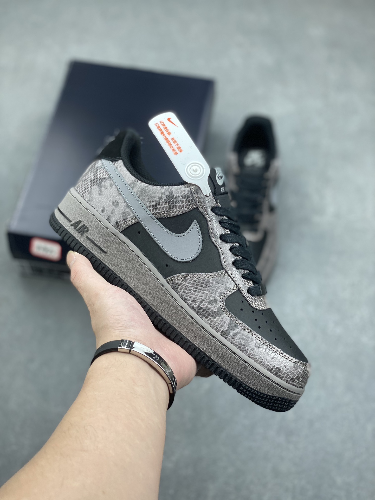 Nike Air Force 1 Low HF2898-001 - Low-Top Sneakers, Gray/Black, All Sizes 2 i1731516672 8166 5