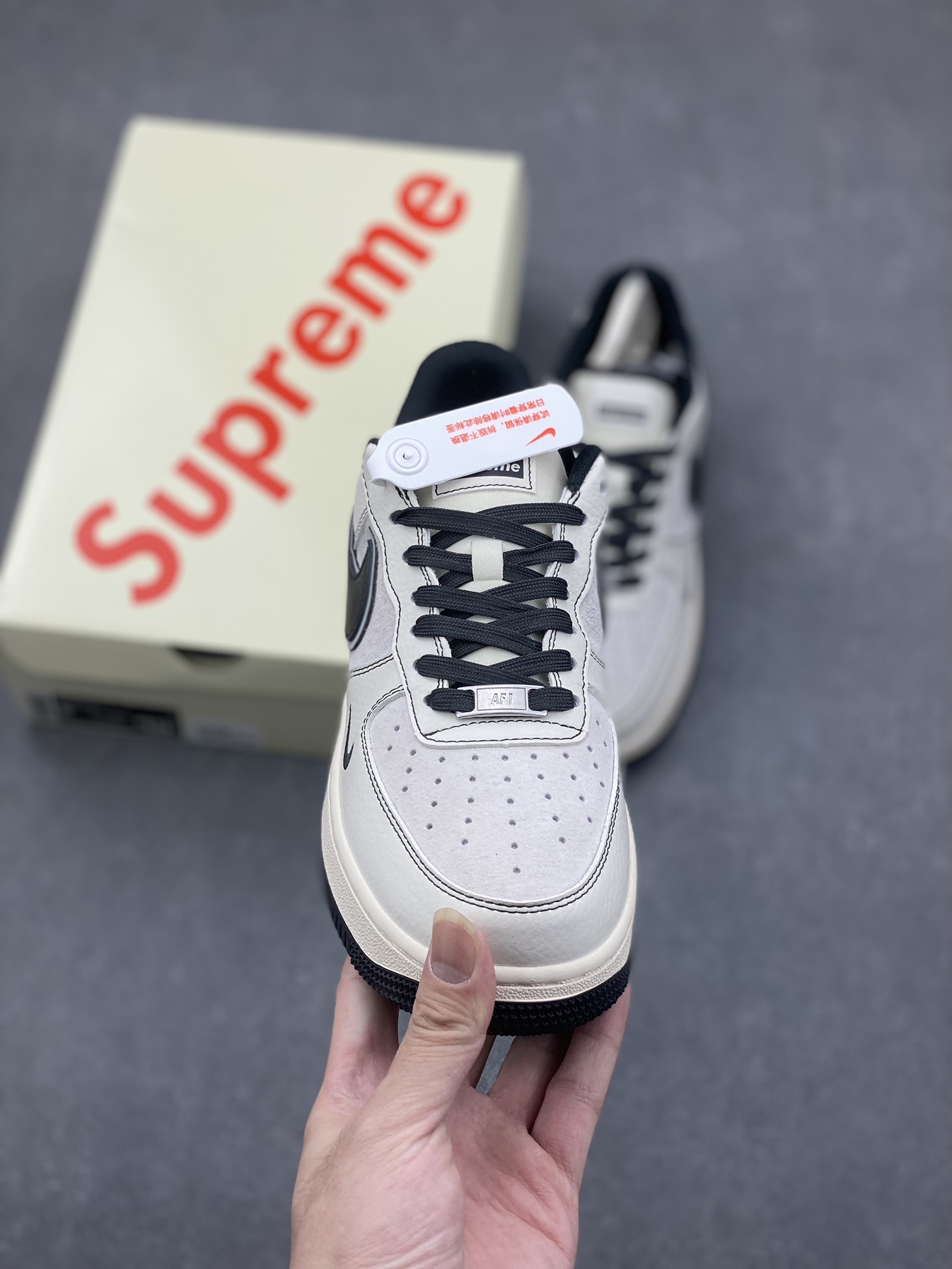 Nike Air Force 1 '07 Low Supreme Collab - Cream/Grey, Limited Edition 3 i1731516971 3594 3