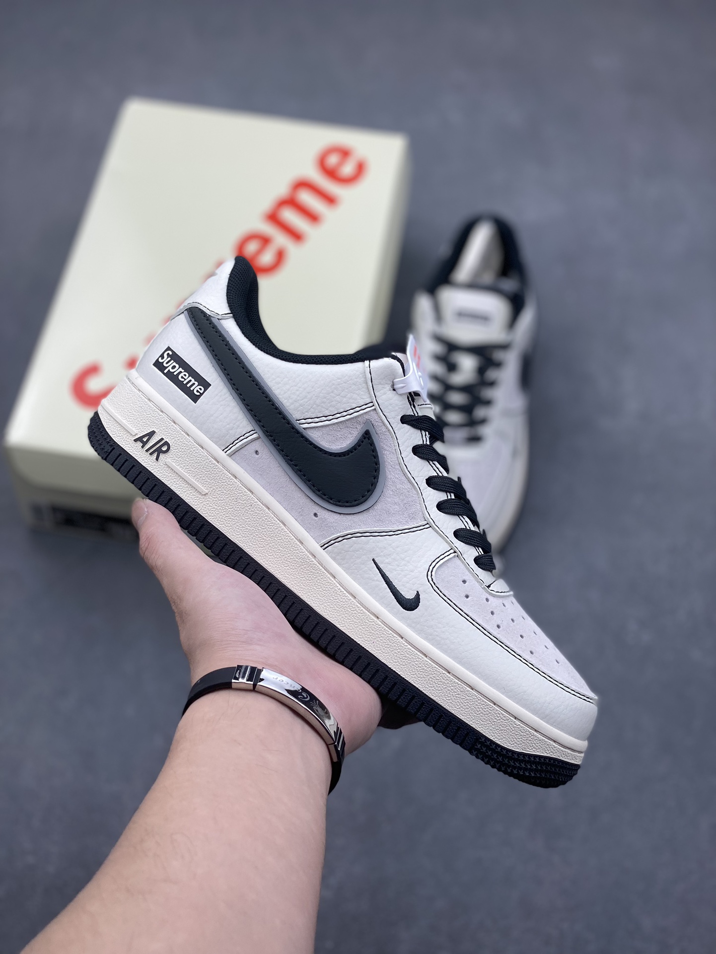 Nike Air Force 1 '07 Low Supreme Collab - Cream/Grey, Limited Edition 2 i1731516971 9323 8