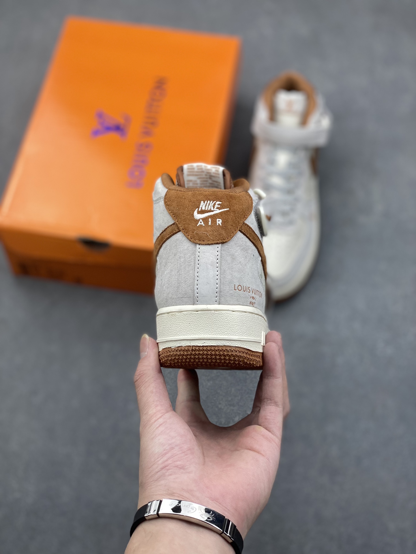 Nike Air Force 1 Mid '07 LV Collab Sneakers - Brown/Beige, Sizes 36-45 5 i1731517091 8762 6