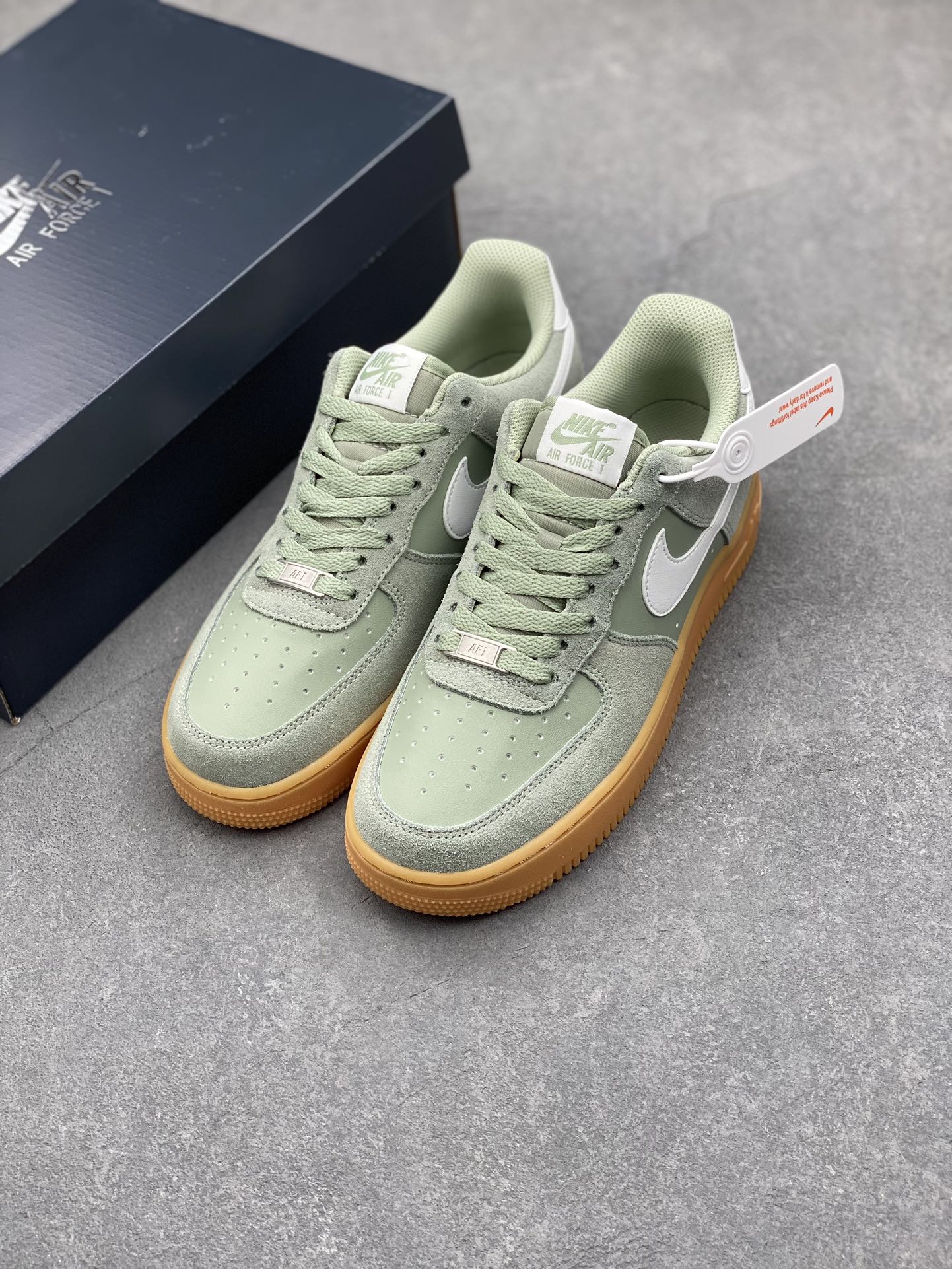 Nike Air Force 1 '07 Low Olive Suede Honeycomb Cushioning, Size 36-45 9 i1731688984 1368 4