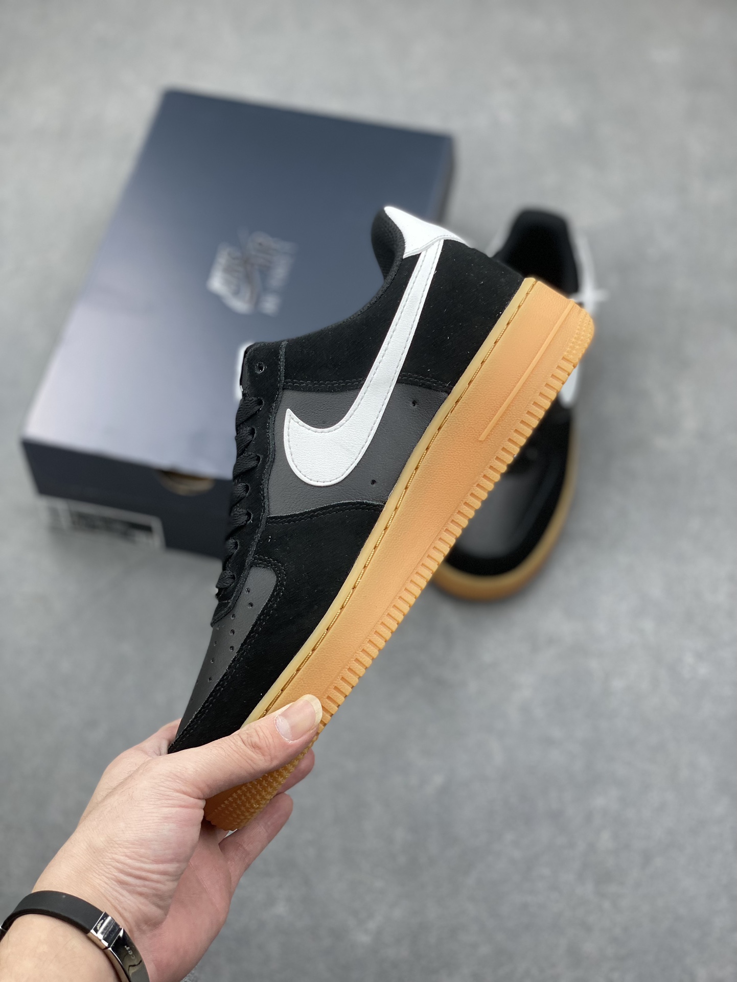 Nike Air Force 1 '07 Low Black Gum Sole Sneakers - Style & Comfort 4 i1731689251 3261 1