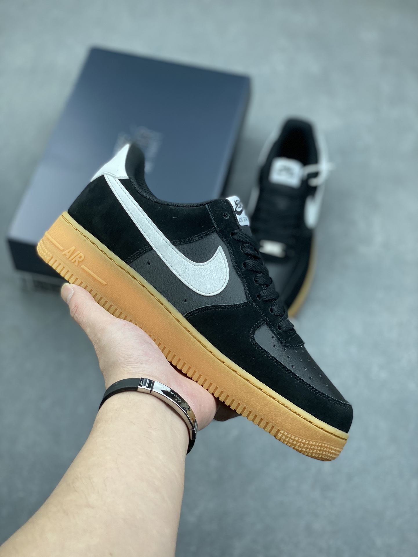 Nike Air Force 1 '07 Low Black Gum Sole Sneakers - Style & Comfort 2 i1731689251 7429 5