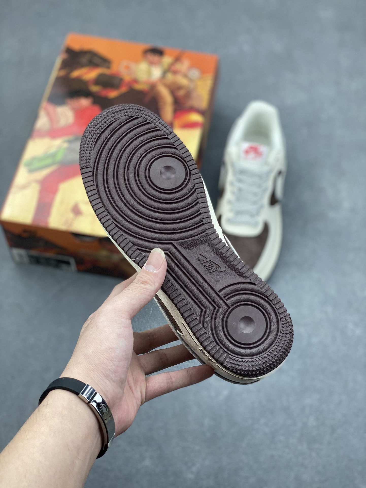 AKIRA x Nike Air Force 1 Low '07: Suede Sneakers - Milk Coffee Color 7 i1731774491 1438 5