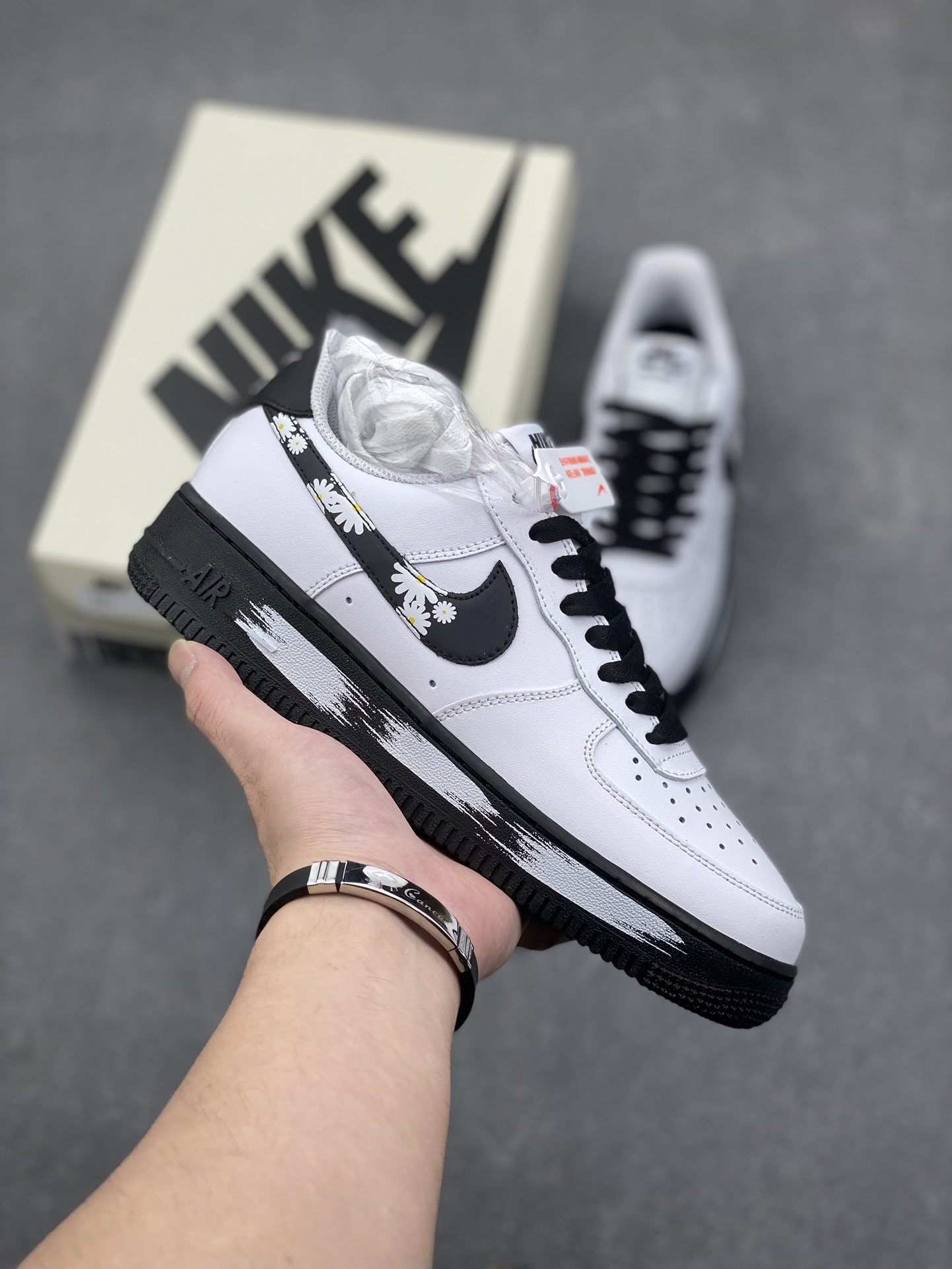 Nike Air Force 1 '07 Low White/Black Daisy CK7663-102 Women's Shoe 2 i1731774636 9045 8