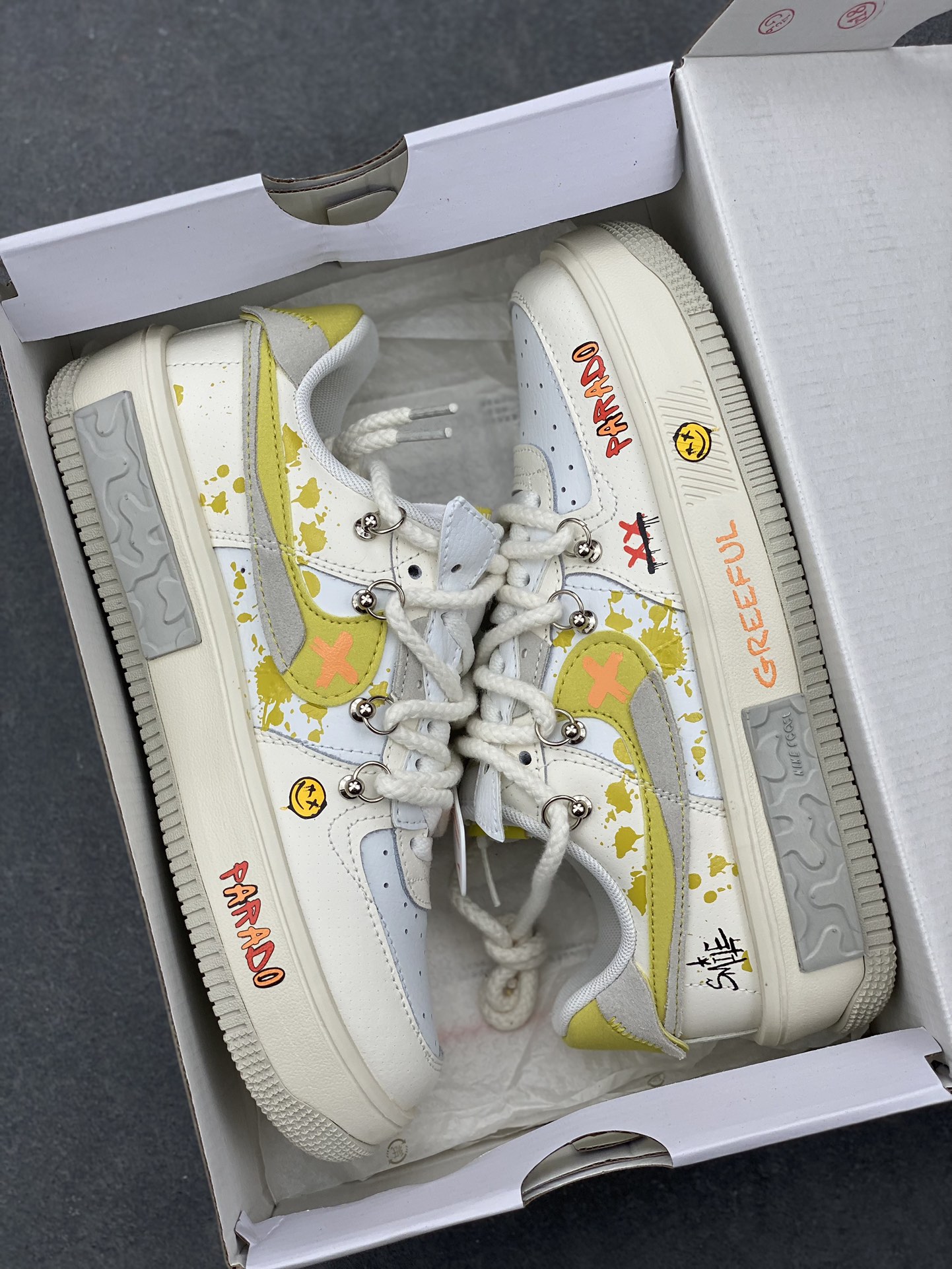 Graffiti Fontanka Air Force 1 Customs with Deconstructed Laces - Limited Edition 10 i1731774842 4461 0