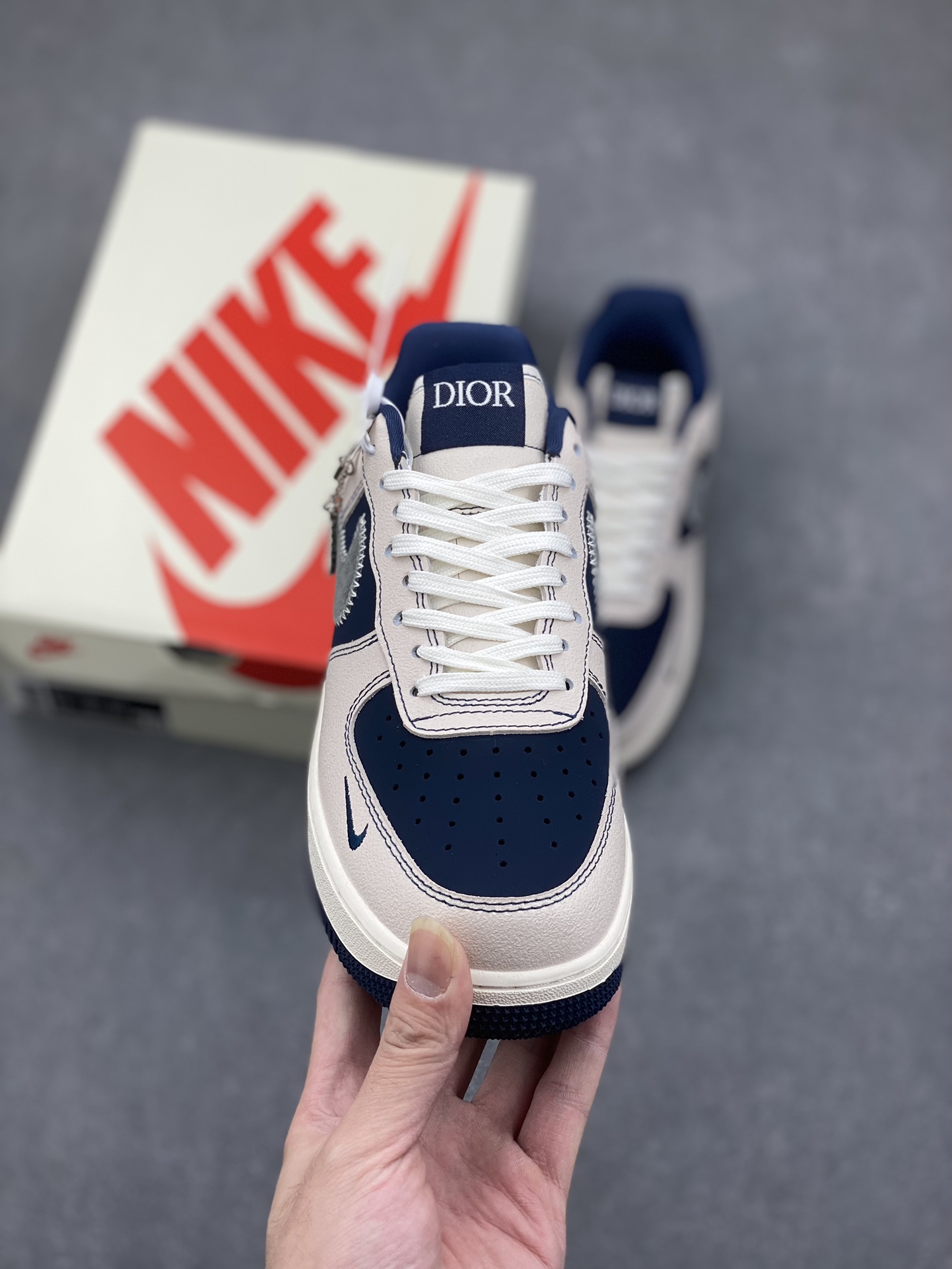Nike Air Force 1 '07 Low "Dior" Limited Edition Sneakers - Blue/White 3 i1731878264 3186 1