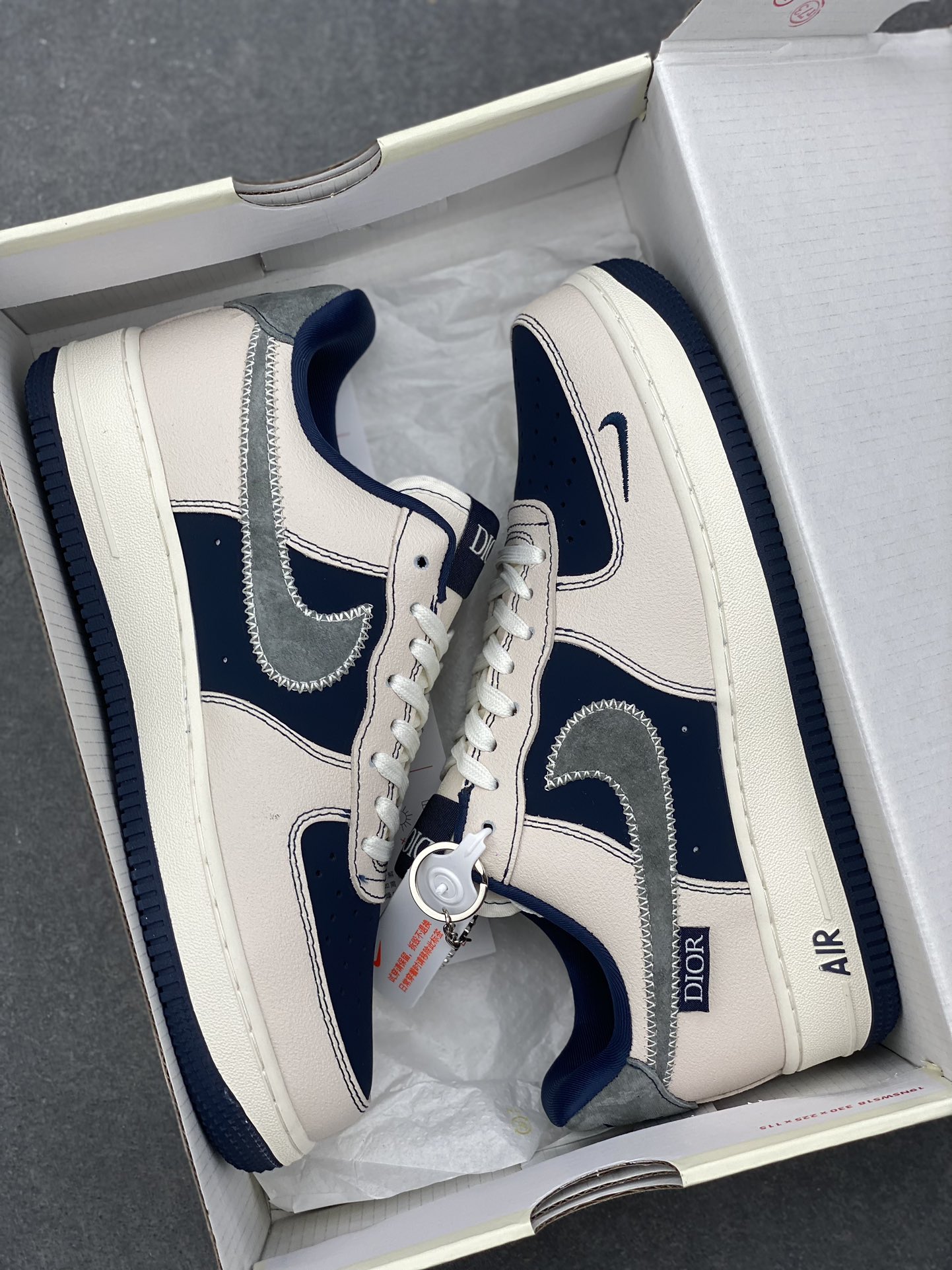 Nike Air Force 1 '07 Low "Dior" Limited Edition Sneakers - Blue/White 10 i1731878264 7904 3
