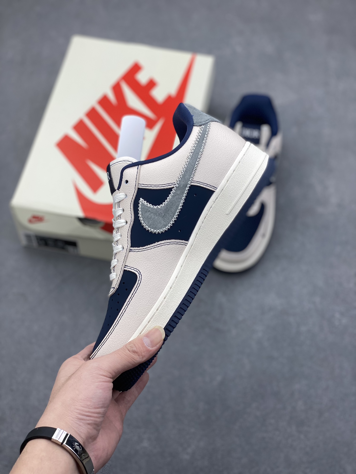 Nike Air Force 1 '07 Low "Dior" Limited Edition Sneakers - Blue/White 4 i1731878264 8146 0