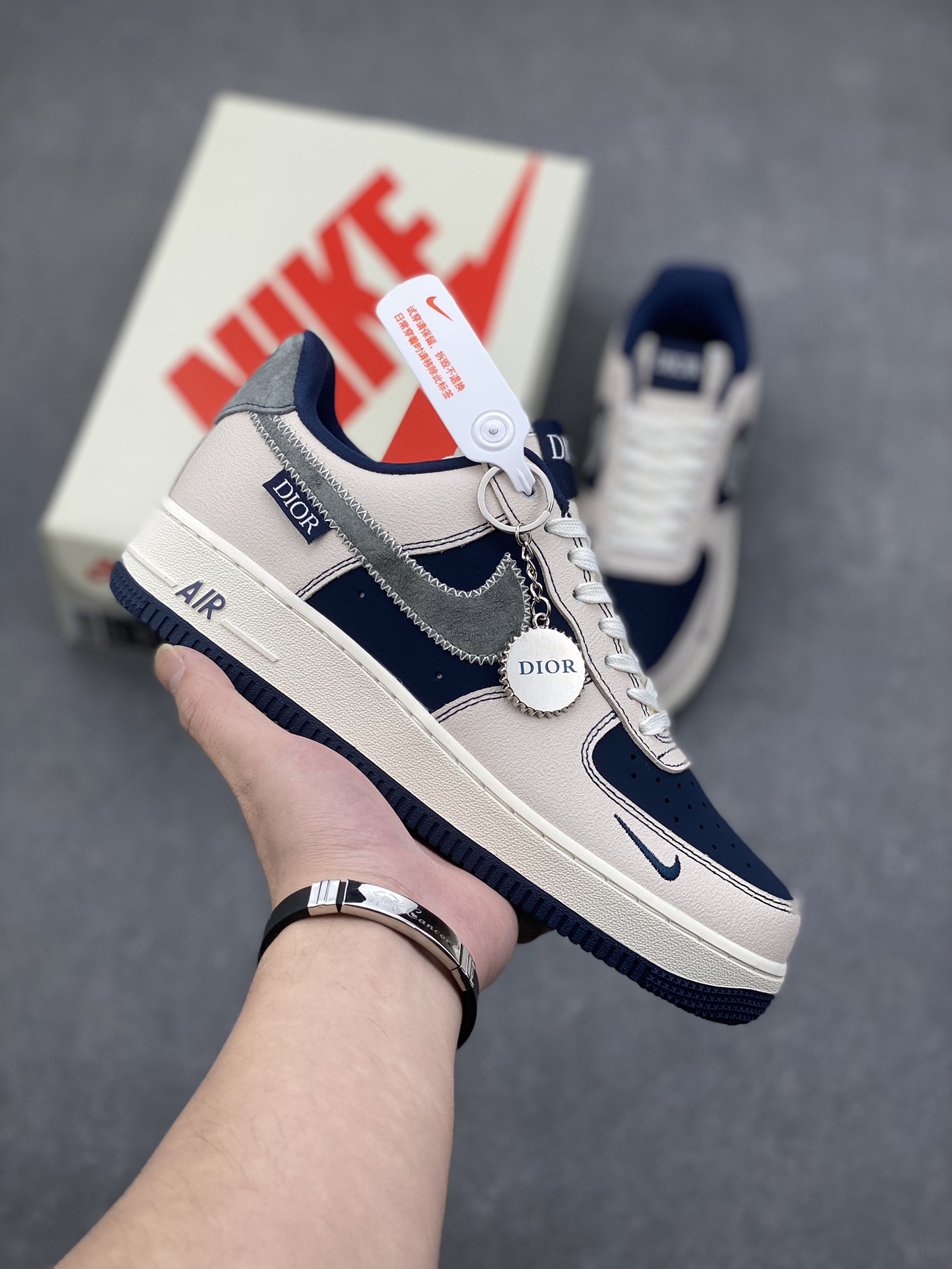 Nike Air Force 1 '07 Low "Dior" Limited Edition Sneakers - Blue/White 2 i1731878264 9161 7