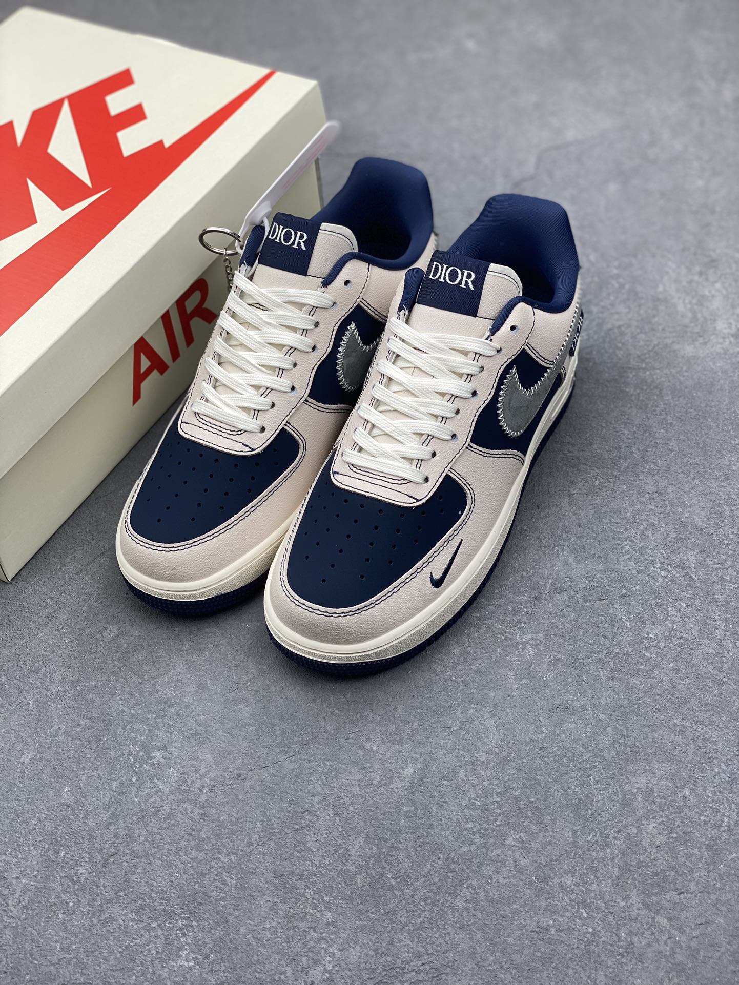 Nike Air Force 1 '07 Low "Dior" Limited Edition Sneakers - Blue/White 9 i1731878264 9576 4