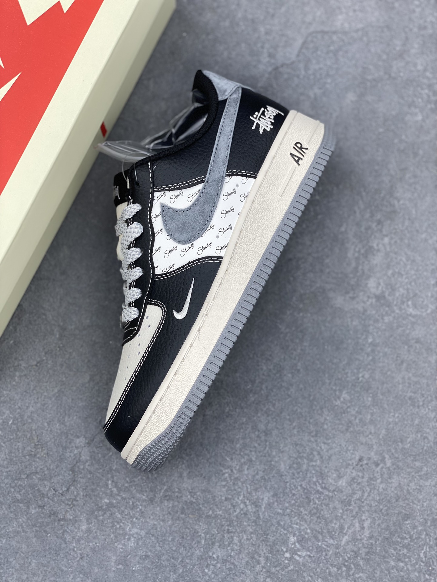 Nike Air Force 1 '07 Low Stussy Black/Grey: Limited Edition Comfort Shoes 8 i1731878317 9266 8