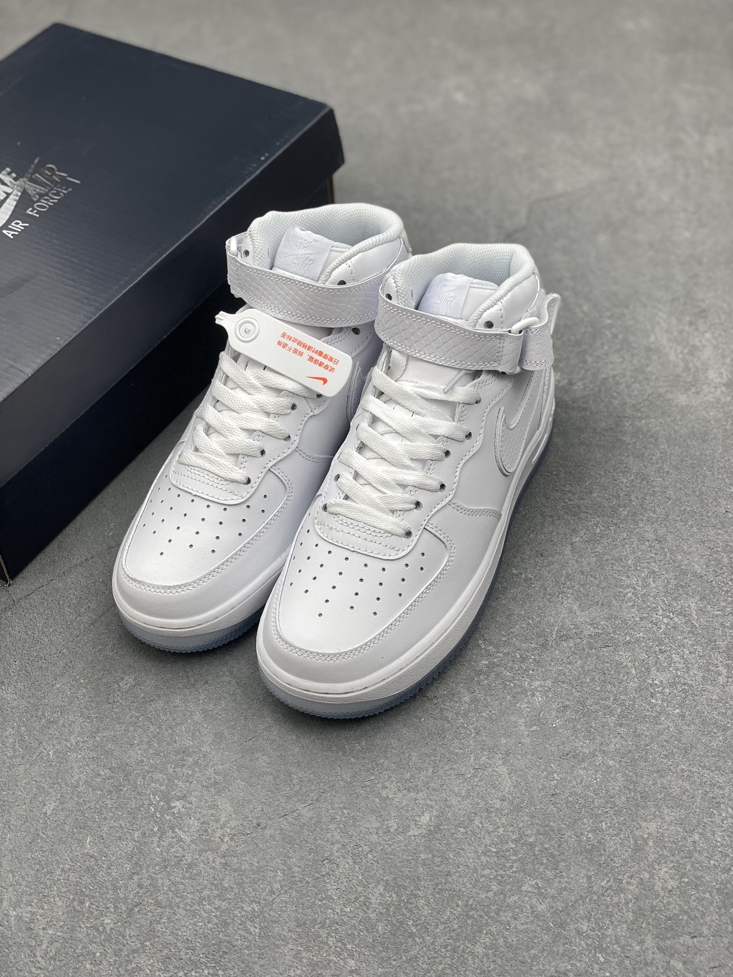 Nike Air Force 1 '07 Mid White Blue Crystal Casual Sneakers FN4274-100 9 i1731878415 7891 5