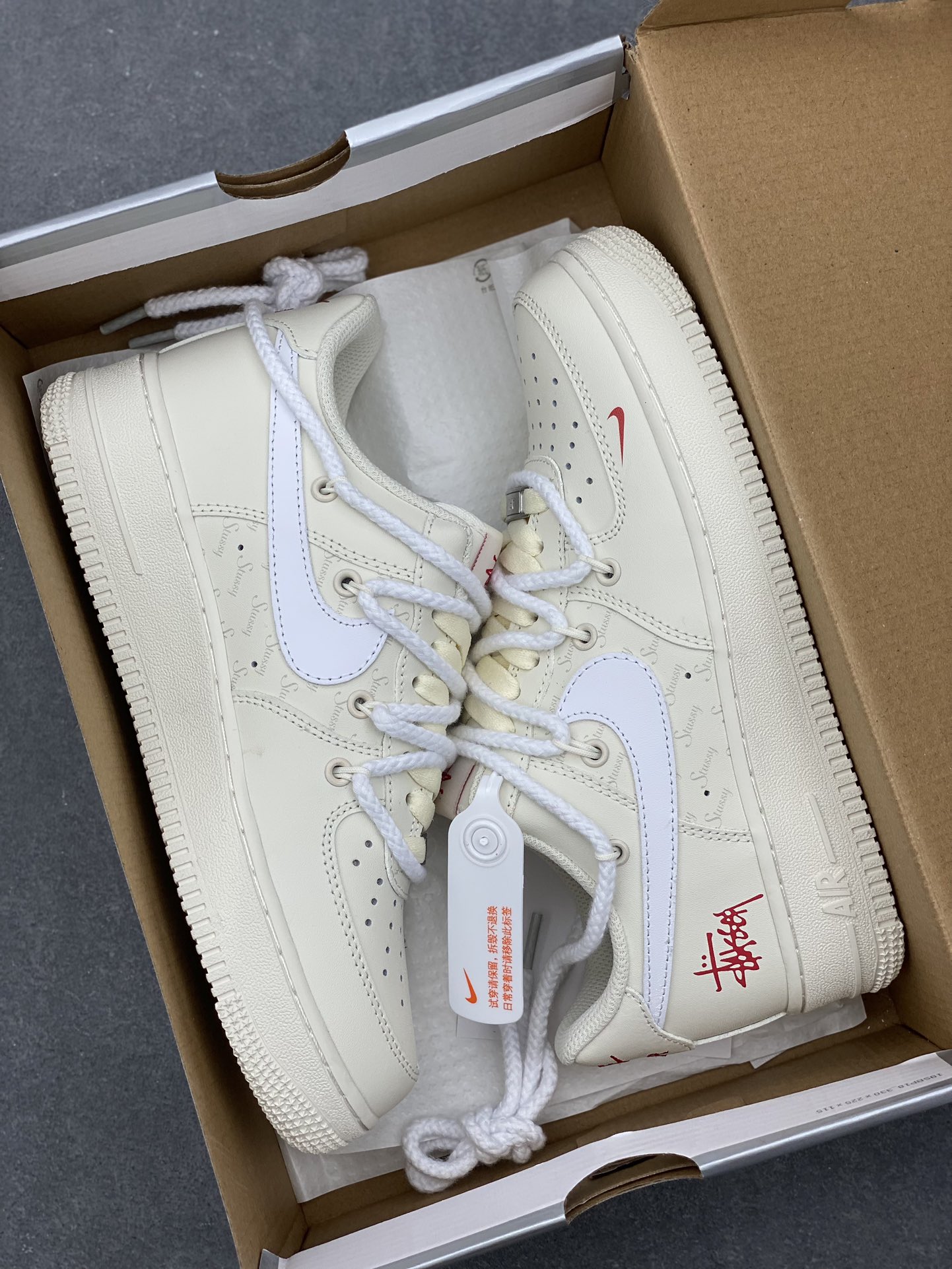 Stussy x Nike Air Force 1 Low '07: Cream Leather, Premium Comfort, and Stylish Design 10 i1731878574 2183 2