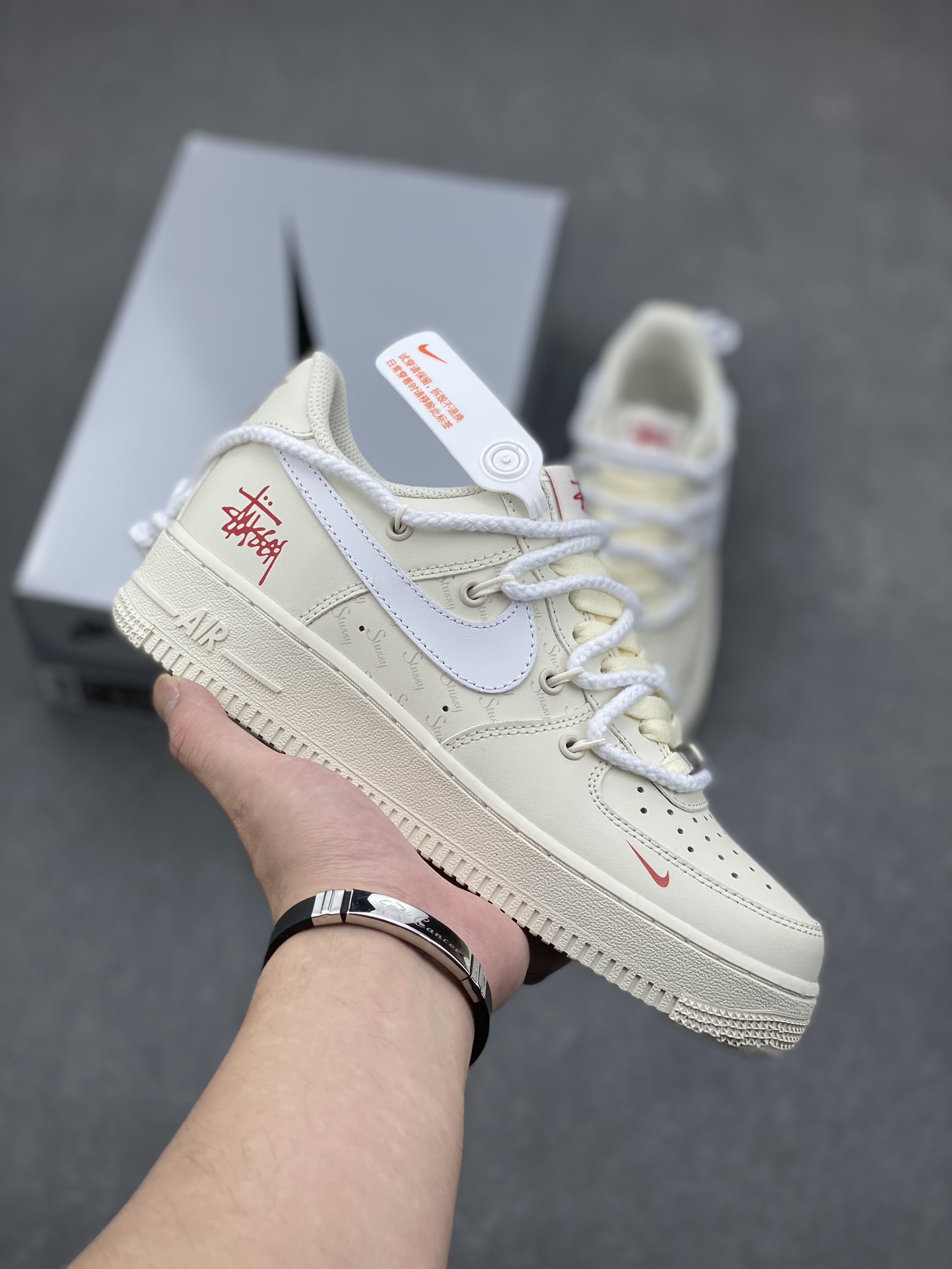 Stussy x Nike Air Force 1 Low '07: Cream Leather, Premium Comfort, and Stylish Design 2 i1731878574 3155 7