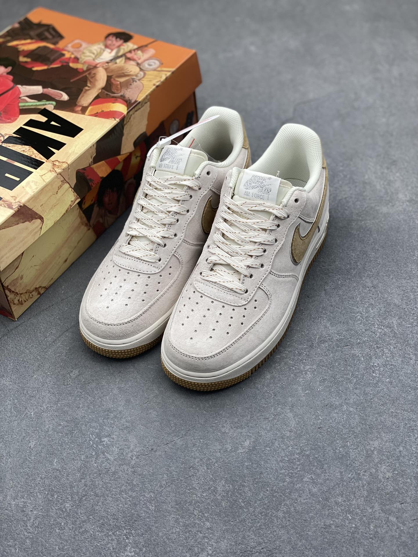 Nike Air Force 1 Low Akira '07 Morandi Yellow Suede Sneakers (Limited Edition) 9 i1731949606 4517 8