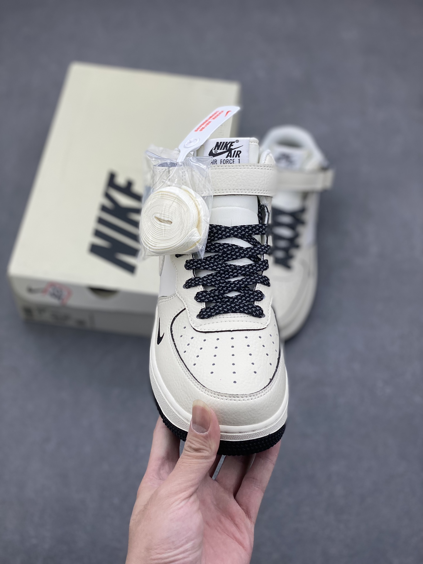 Nike Air Force 1 MID '07 "Black Pearl" Mid-Top Sneakers - Reflective Accents 3 i1731949888 1021 1