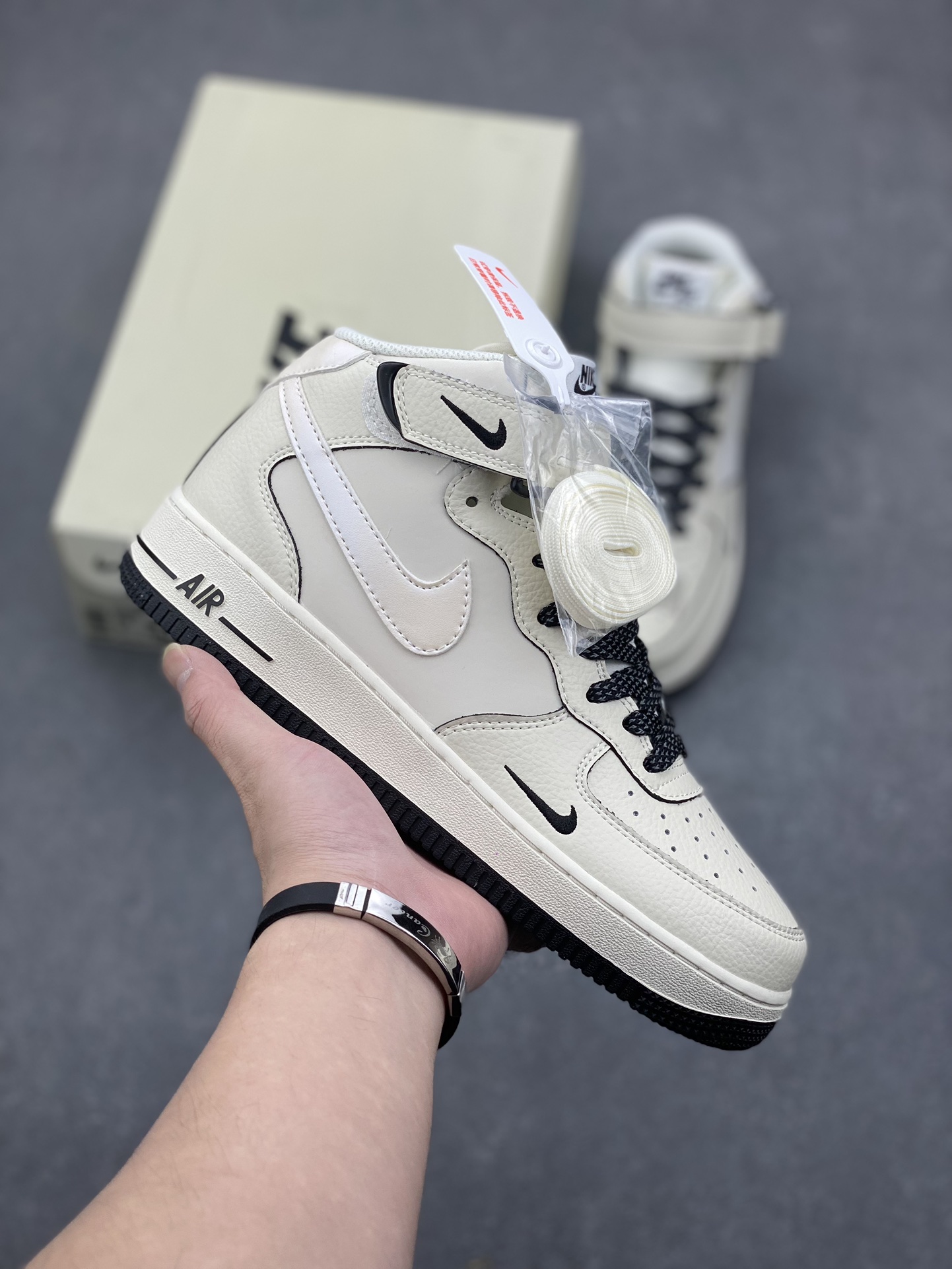 Nike Air Force 1 MID '07 "Black Pearl" Mid-Top Sneakers - Reflective Accents 2 i1731949889 0 6