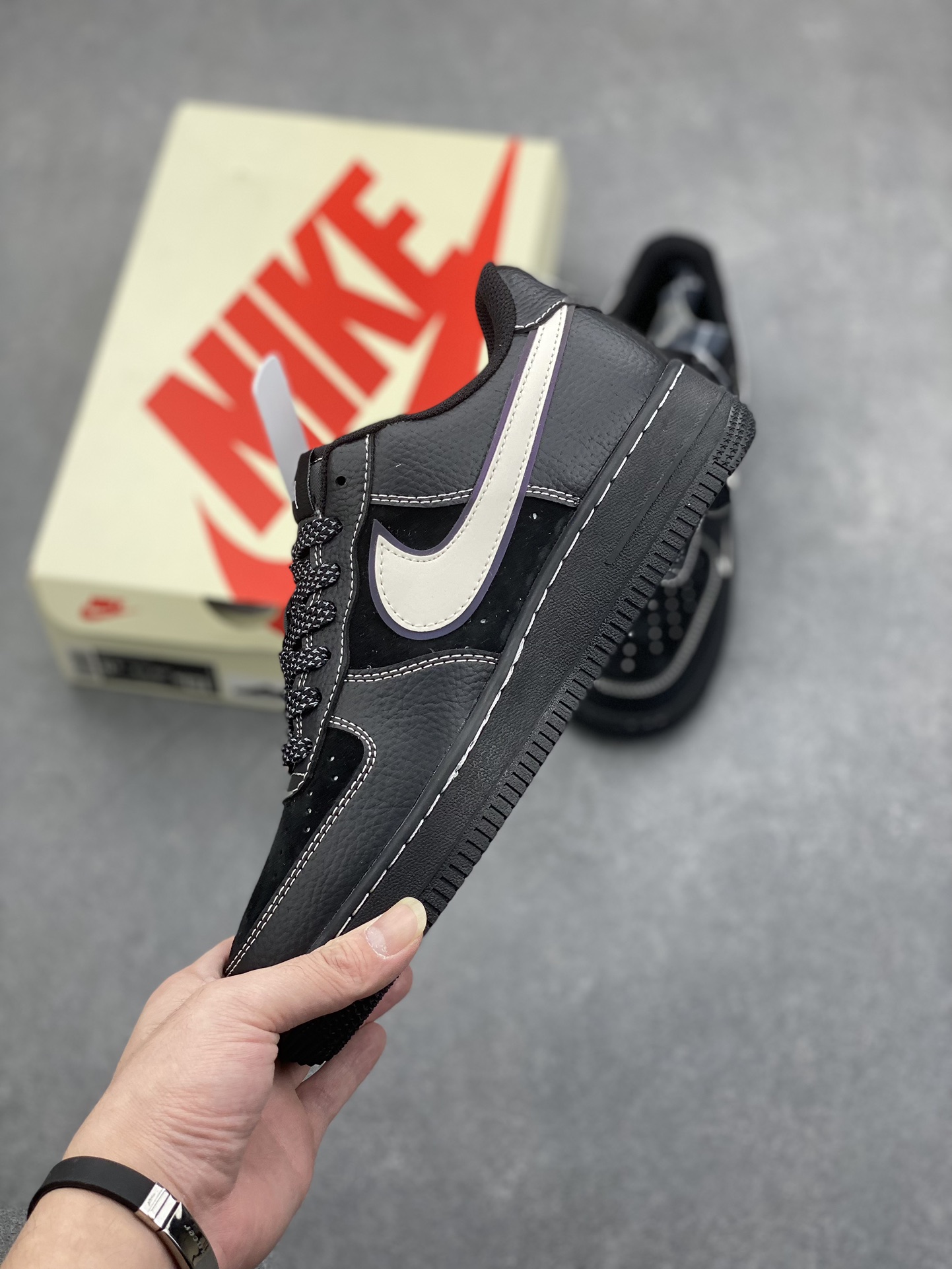 Nike Air Force 1 '07 Low Stussy Collab Black Sneakers Limited Edition 4 i1731950056 2145 1