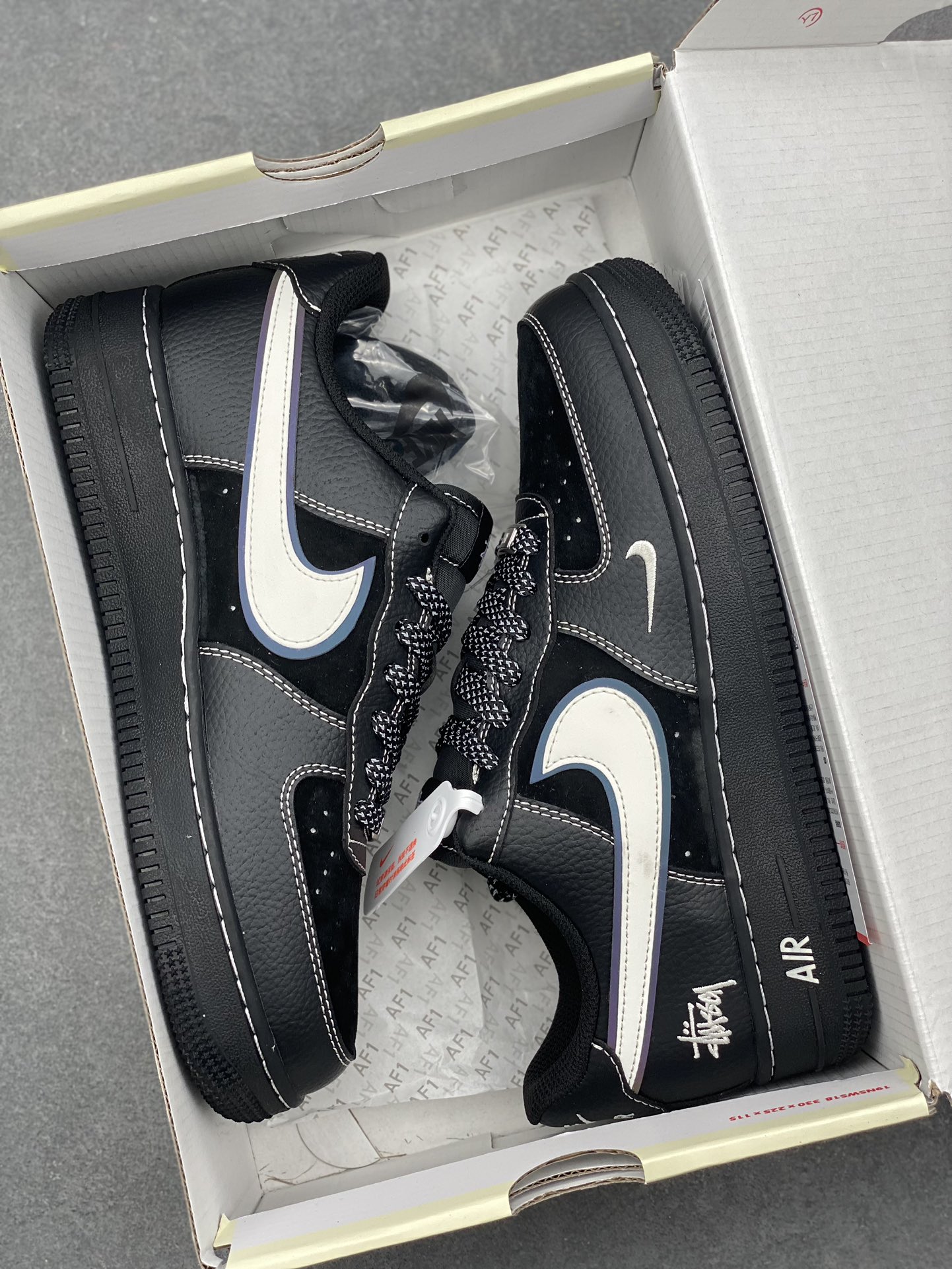 Nike Air Force 1 '07 Low Stussy Collab Black Sneakers Limited Edition 10 i1731950056 2871 0