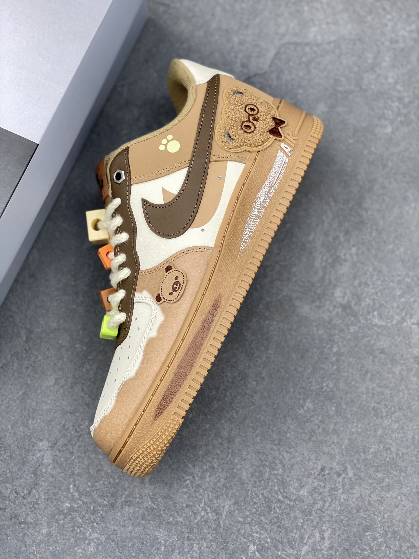 Nike Air Force 1 '07 Low Custom 'Melaleuca Bear' Sneakers - Style & Comfort 8 i1732037025 410 0