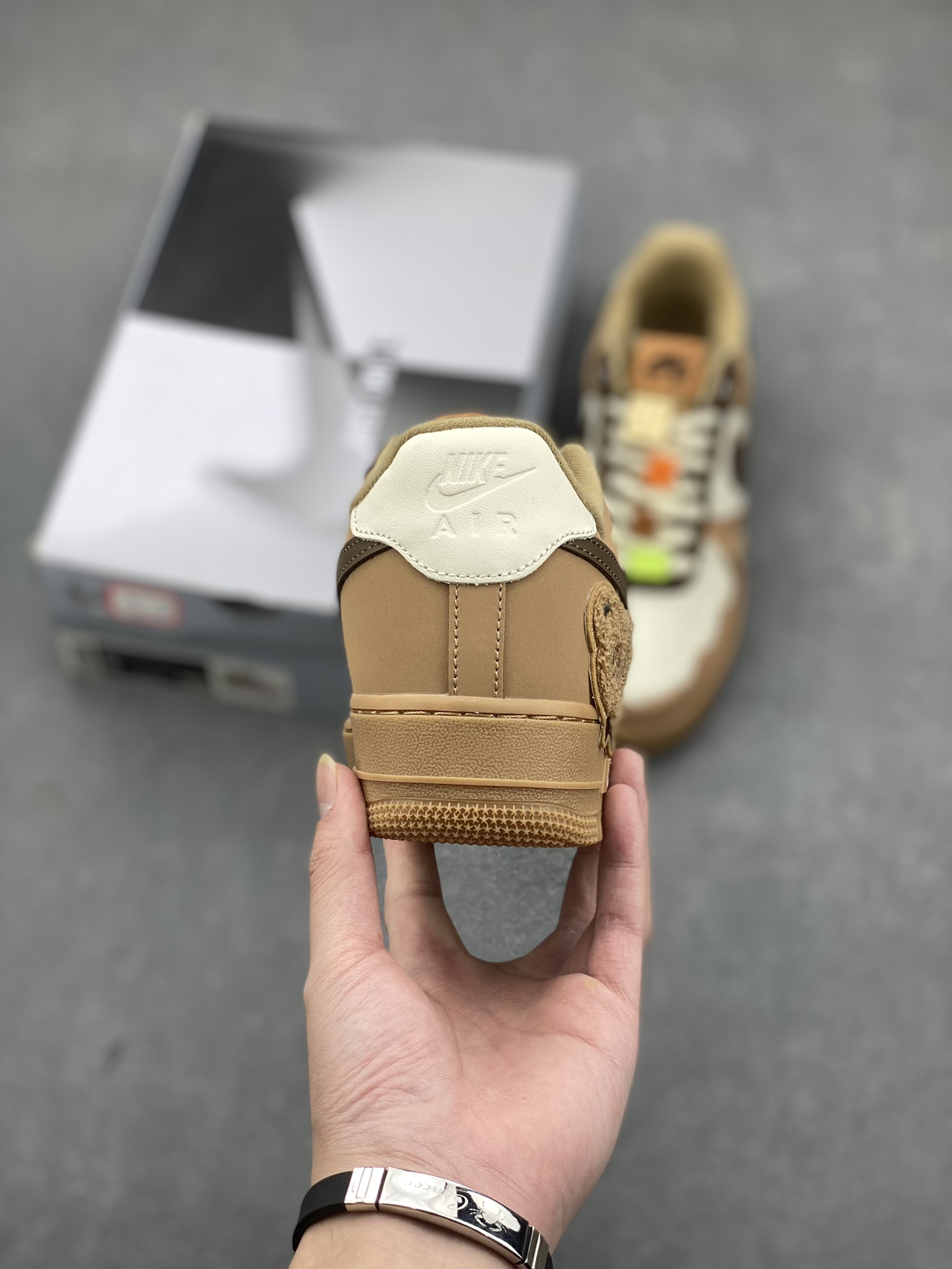 Nike Air Force 1 '07 Low Custom 'Melaleuca Bear' Sneakers - Style & Comfort 5 i1732037026 4260 2