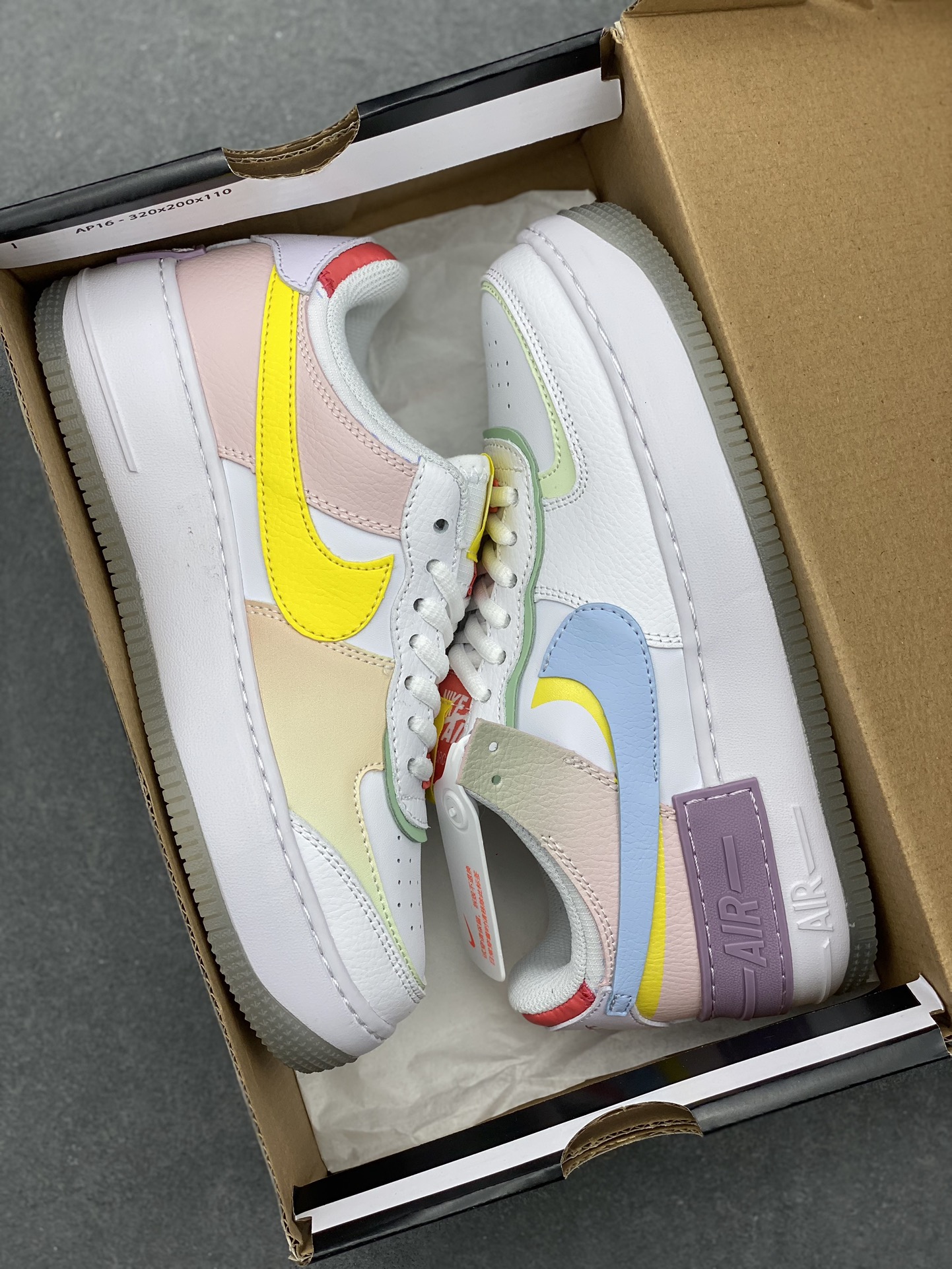 Nike Air Force 1 Shadow Pastel Multi-Color Low-Top Sneakers CW2630-141 10 i1732137236 3730 0