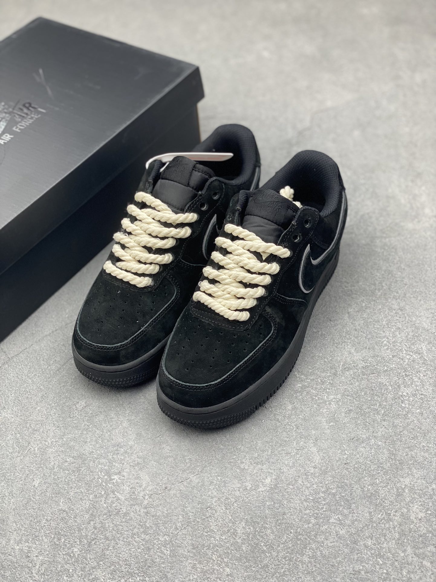 Nike Air Force 1 '07 Low Black Suede Casual Sneakers CW2288-111 9 i1732212627 4674 5