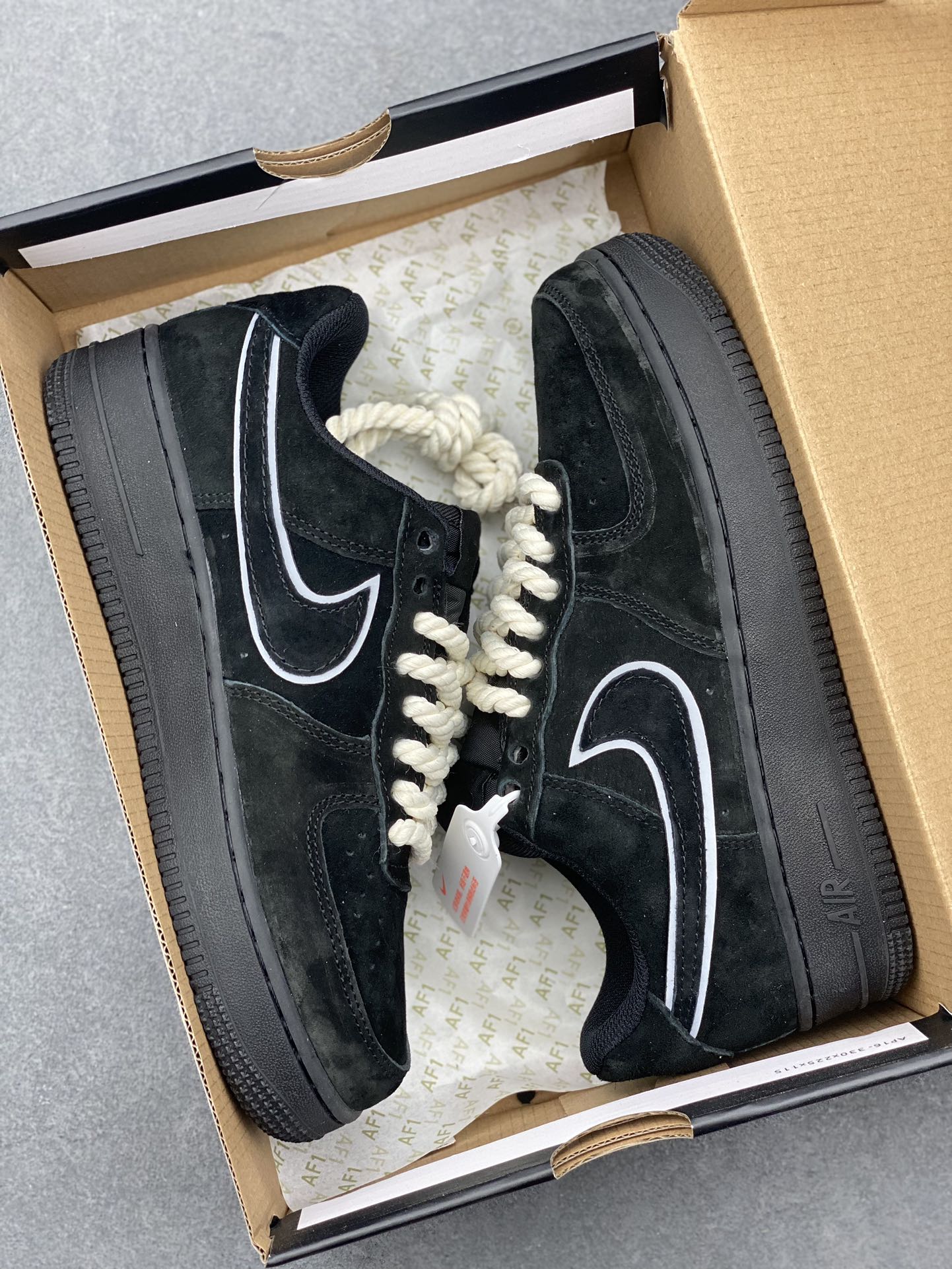 Nike Air Force 1 '07 Low Black Suede Casual Sneakers CW2288-111 10 i1732212627 8841 8