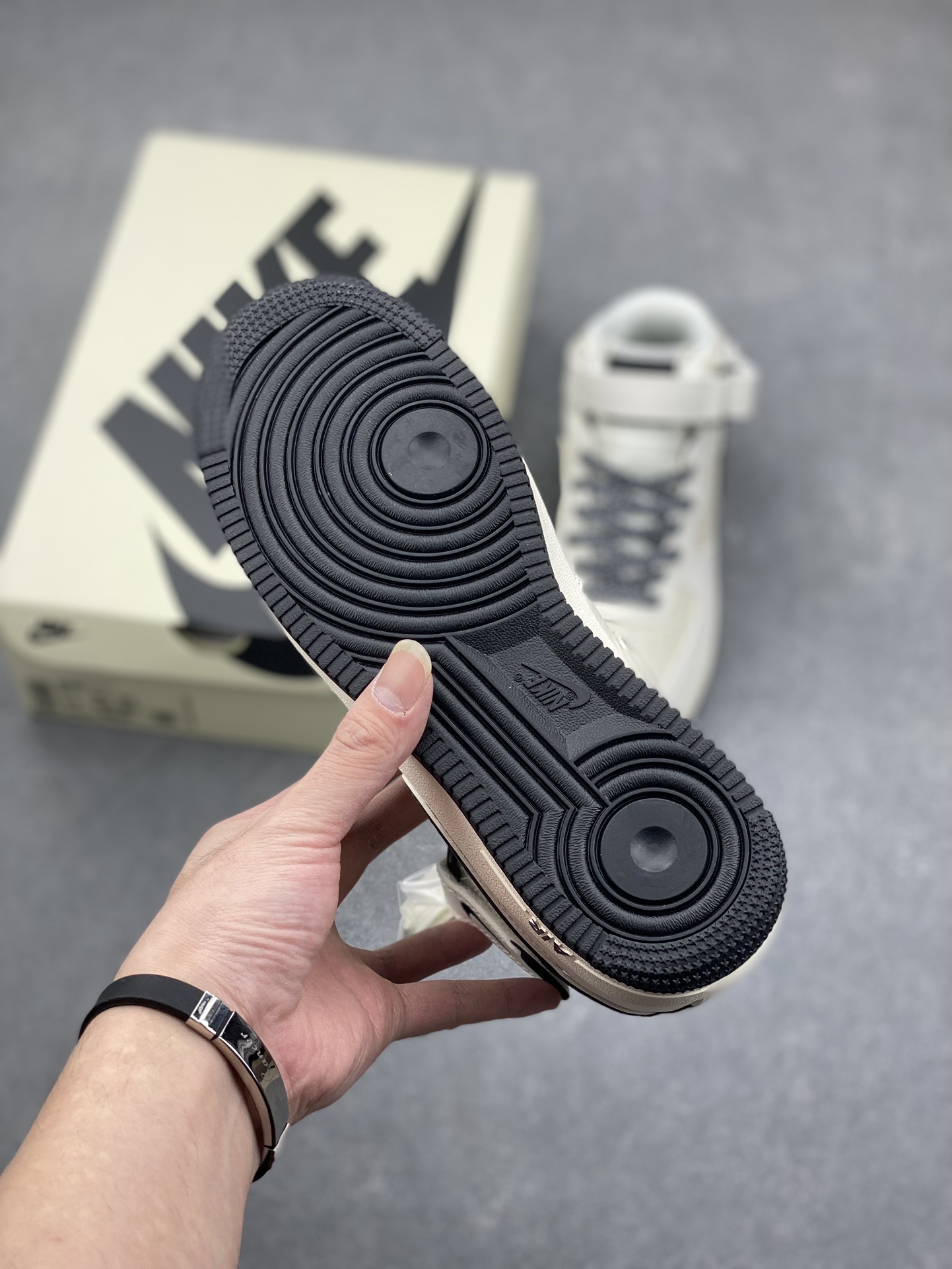 Nike Air Force 1 Mid Ivory Black Sneakers - Original Quality & Comfort 7 i1732212717 226 3