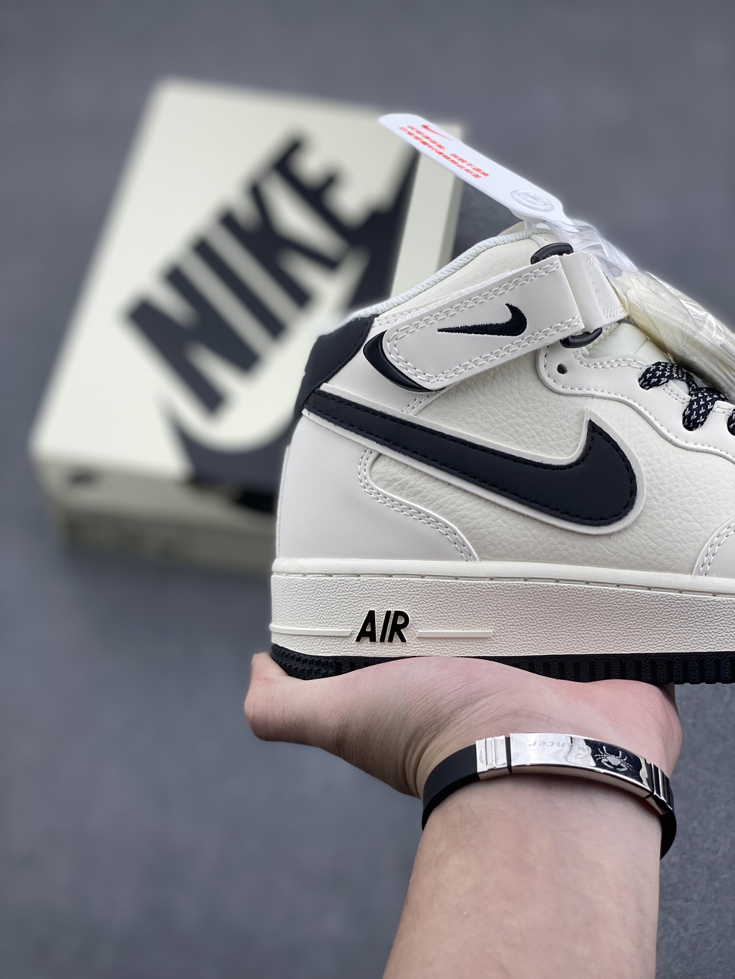 Nike Air Force 1 Mid Ivory Black Sneakers - Original Quality & Comfort 6 i1732212717 620 2