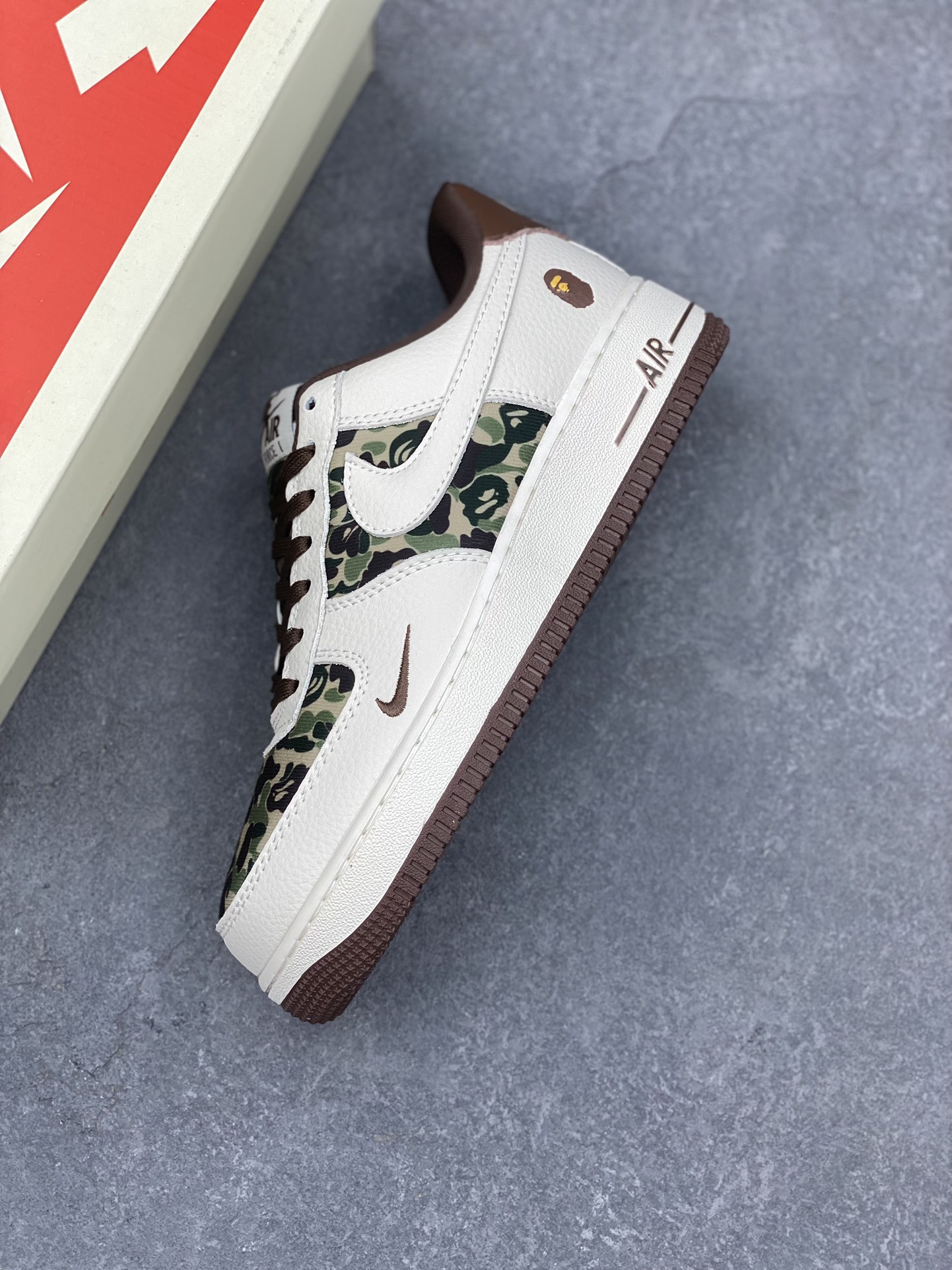 Nike Air Force 1 '07 Low Bape Collaboration Brown Camo Sneakers Limited Edition 8 i1732212870 1153 1