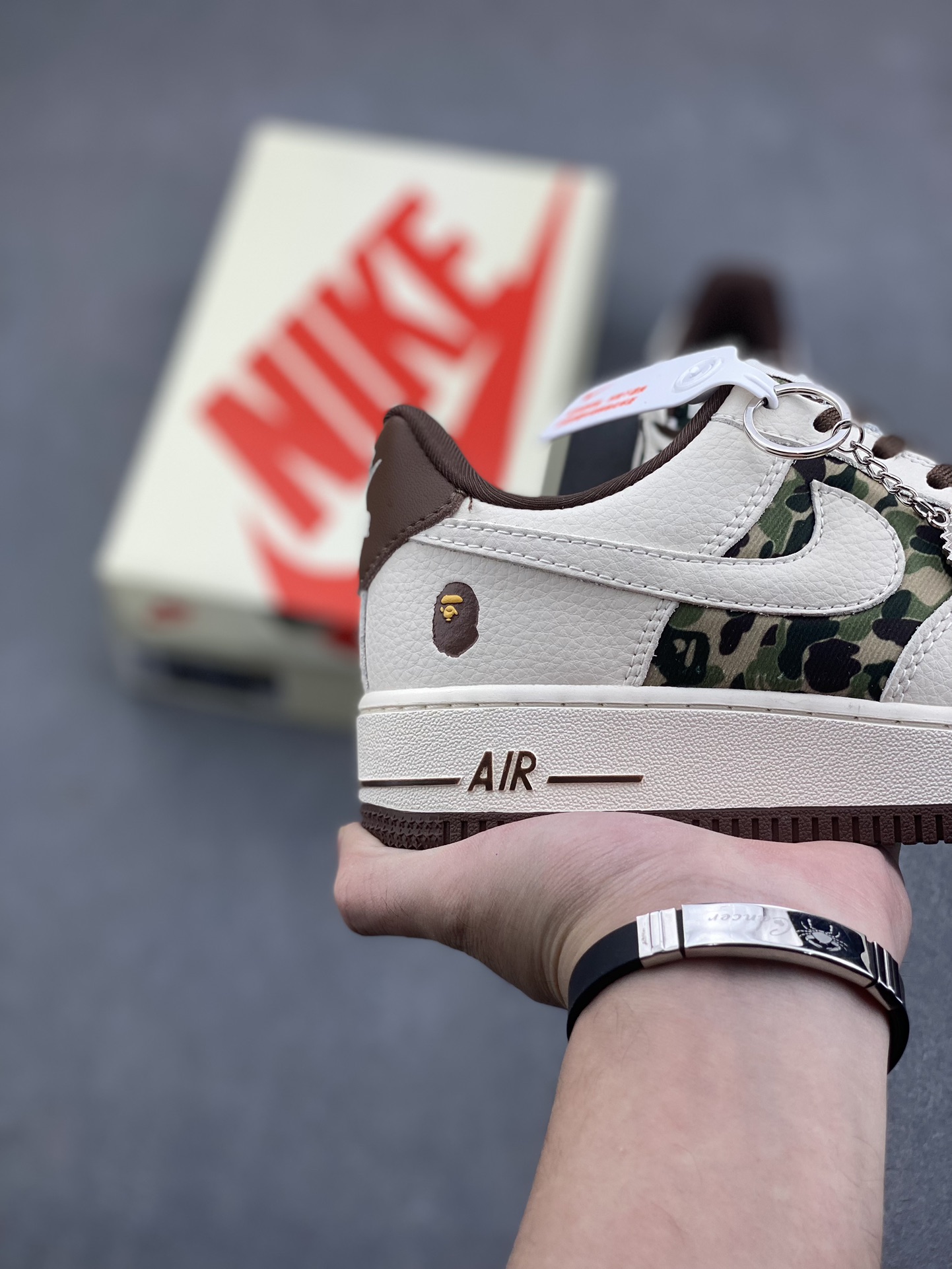 Nike Air Force 1 '07 Low Bape Collaboration Brown Camo Sneakers Limited Edition 6 i1732212870 4007 4
